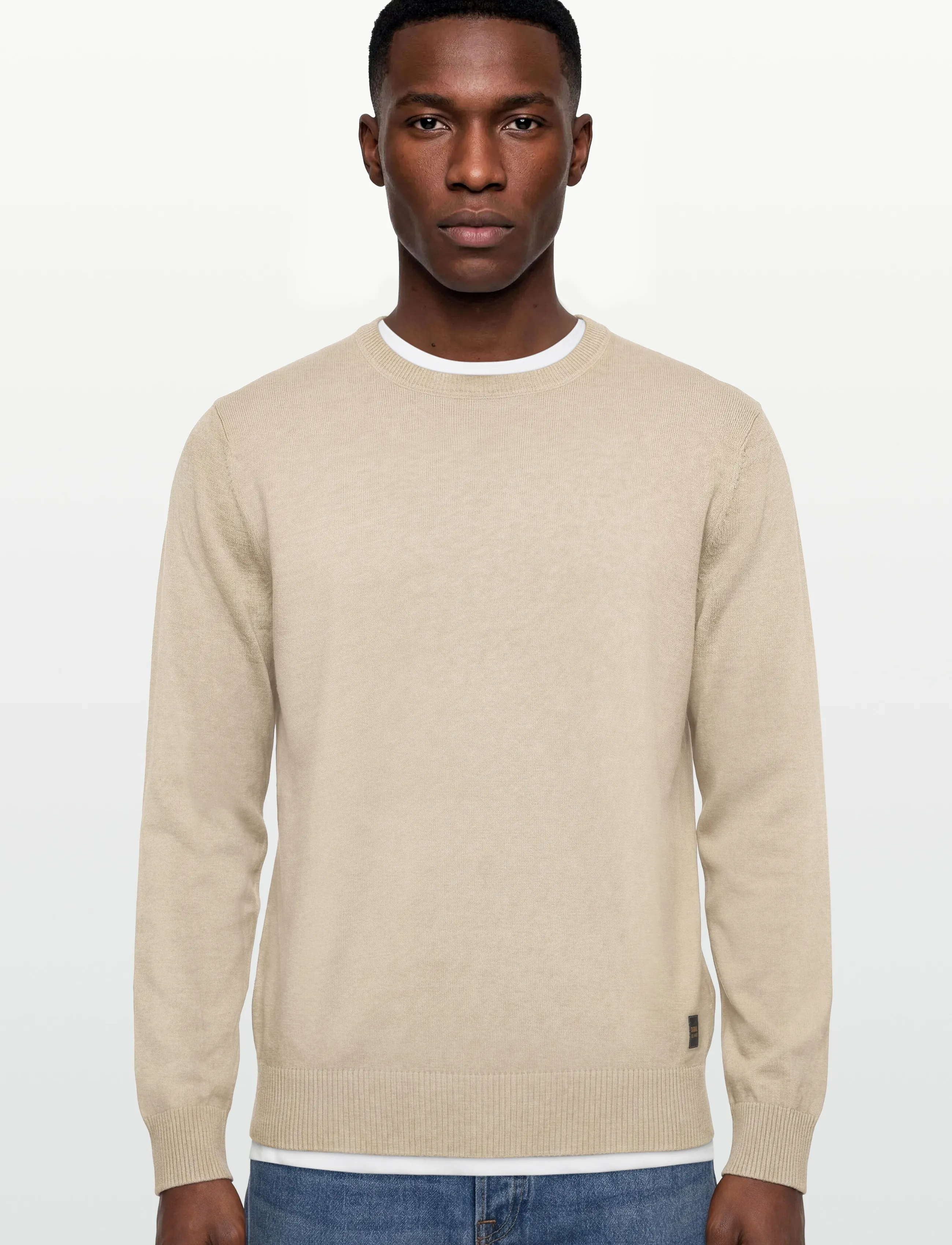 Signal - VICESI CREW - basic-strickmode - straw beige mel - 3
