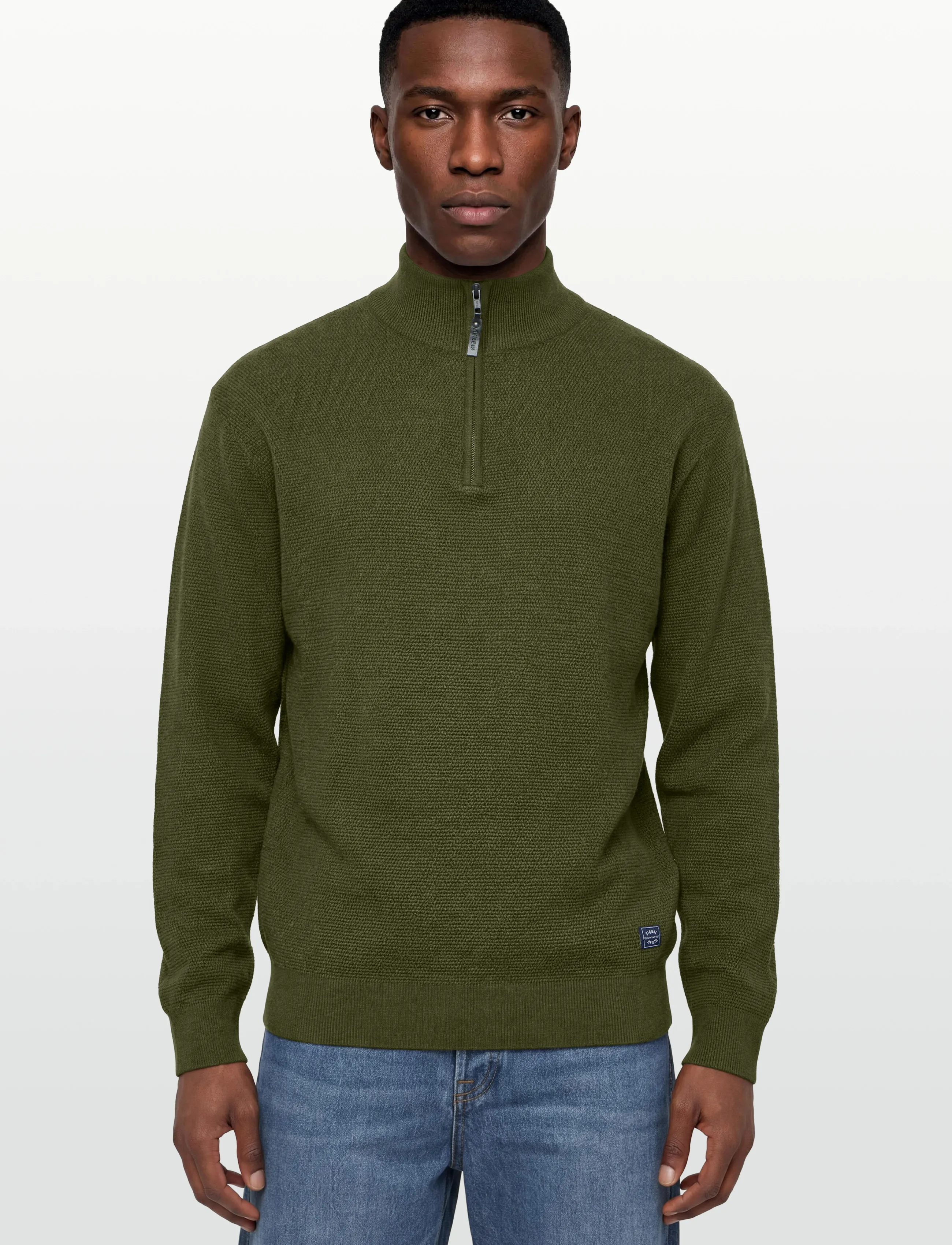 Signal - JONAS HALF ZIP - mehed - ivy green melange - 4
