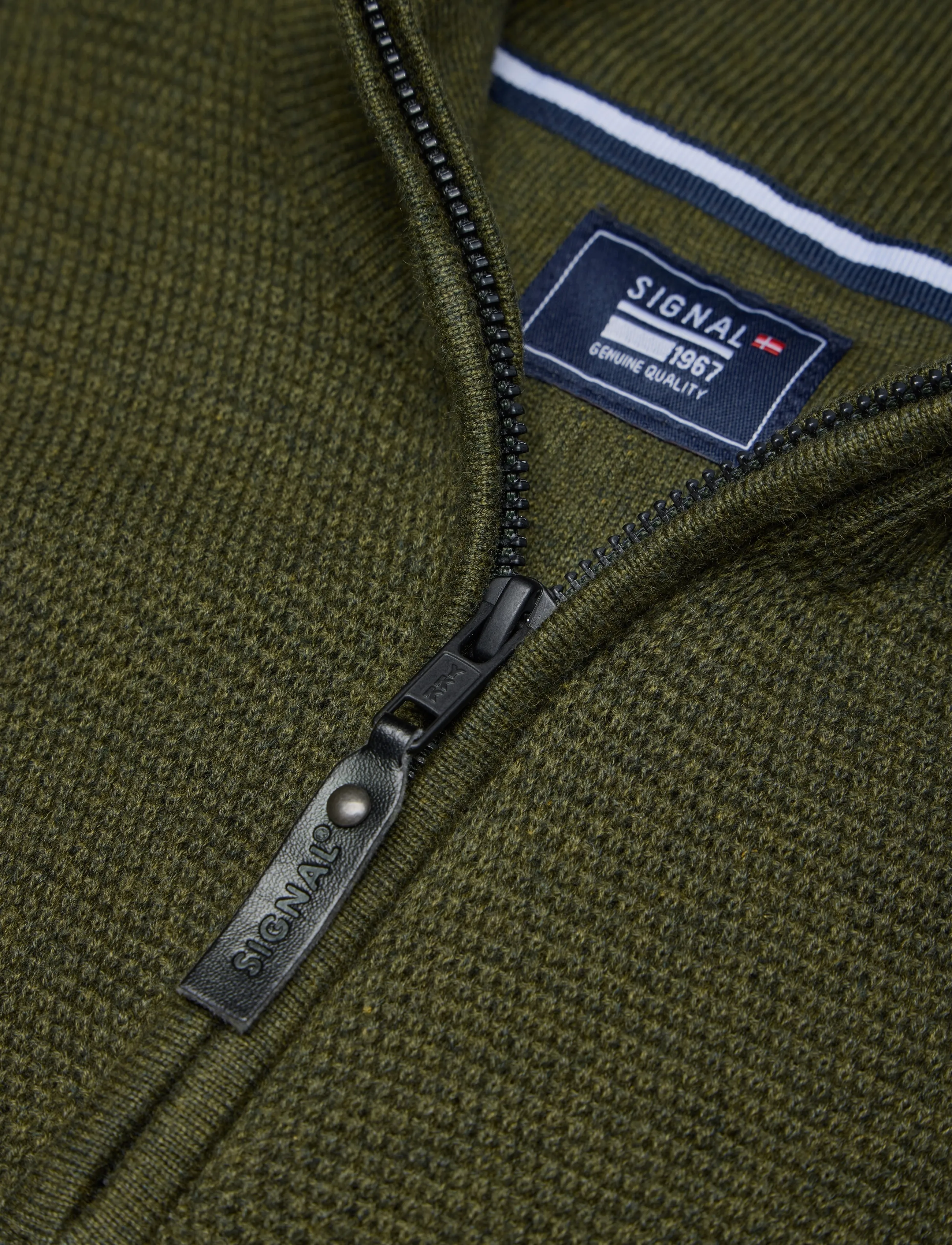 Signal - JONAS HALF ZIP - men - ivy green melange - 2