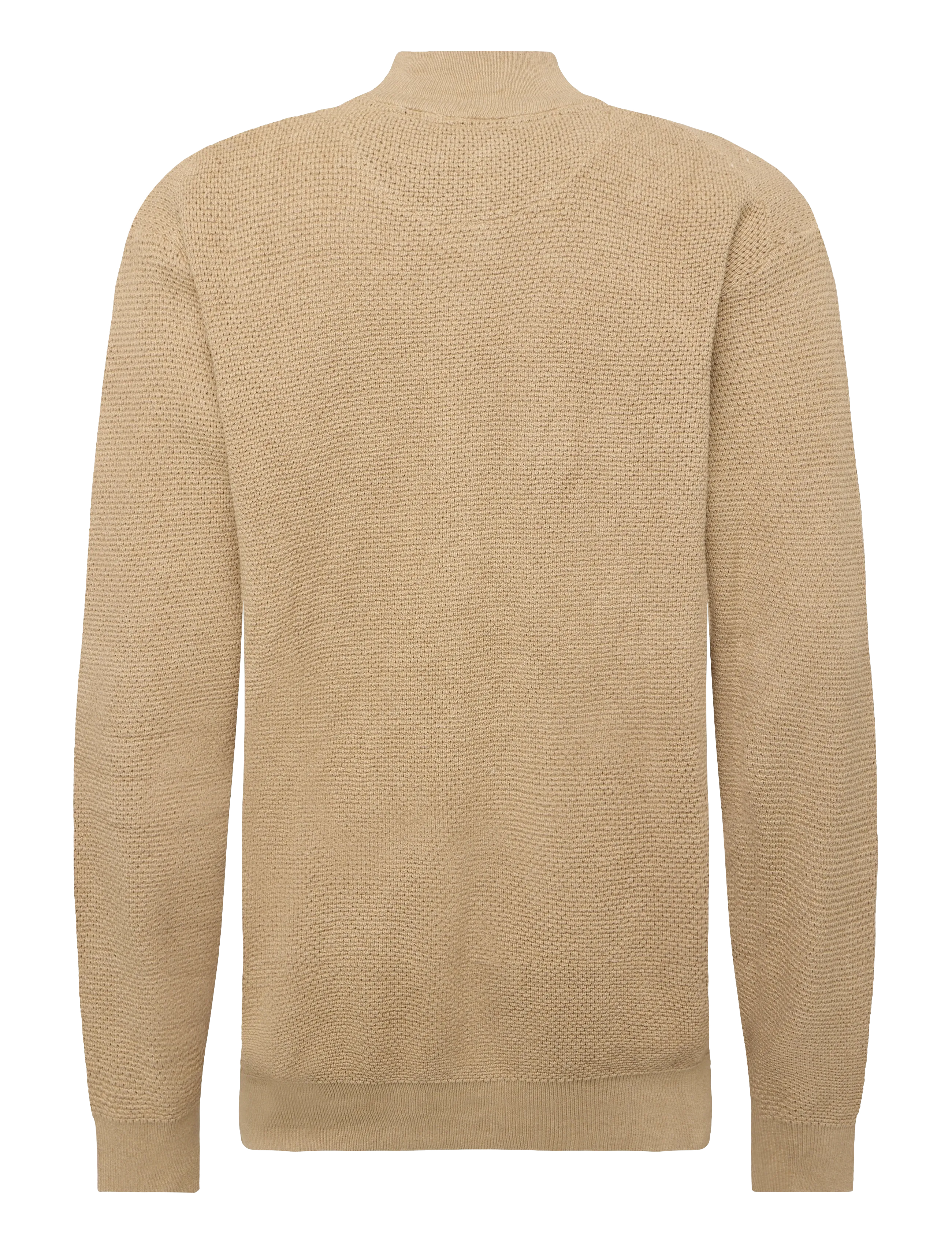 Signal - ALI STRUCTURE HALF ZIP - men - camel tint melange - 1