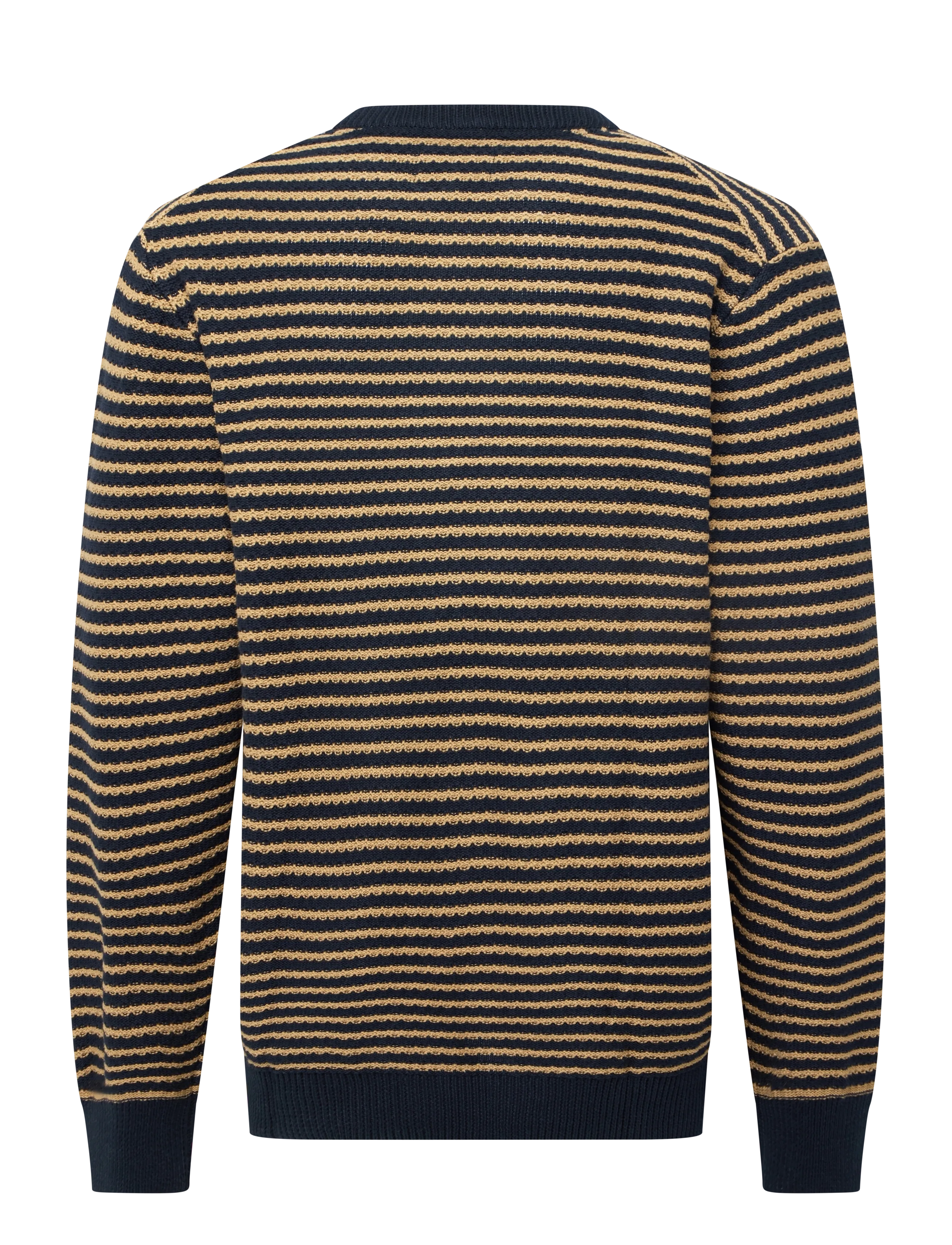 Signal - SINILO STRIPE - strik med rund hals - straw beige - 1
