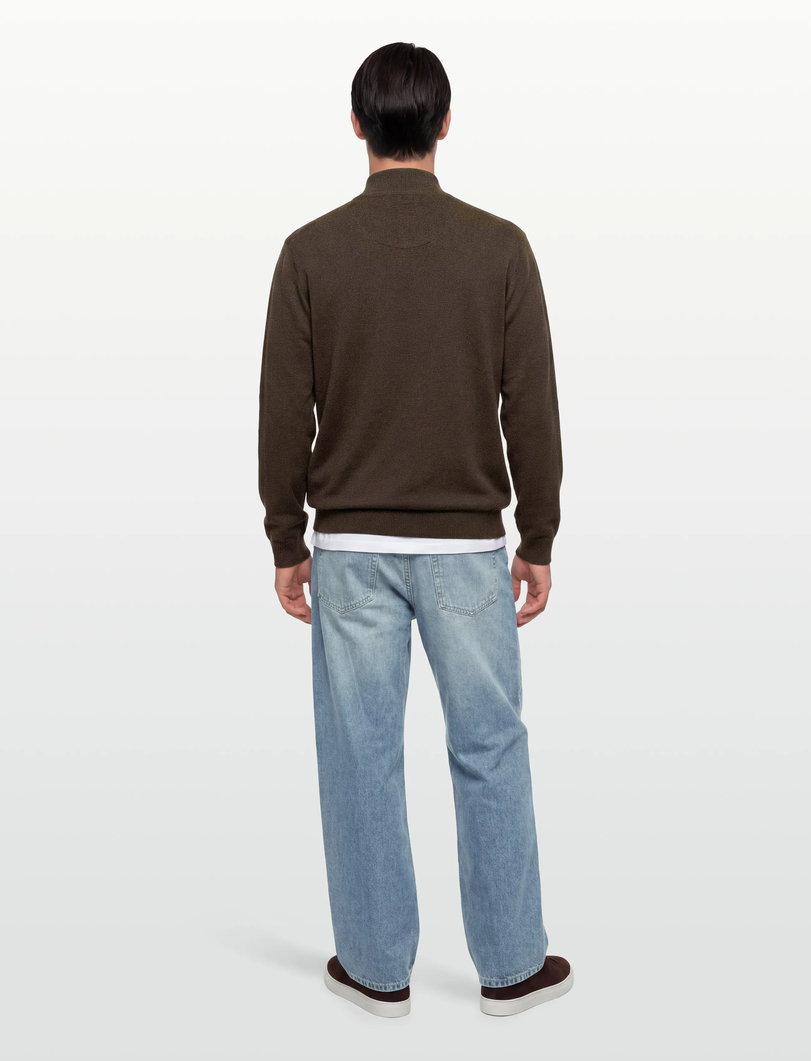 Signal - KLAUSSI HALFZIP - män - chocolat brown melange - 4