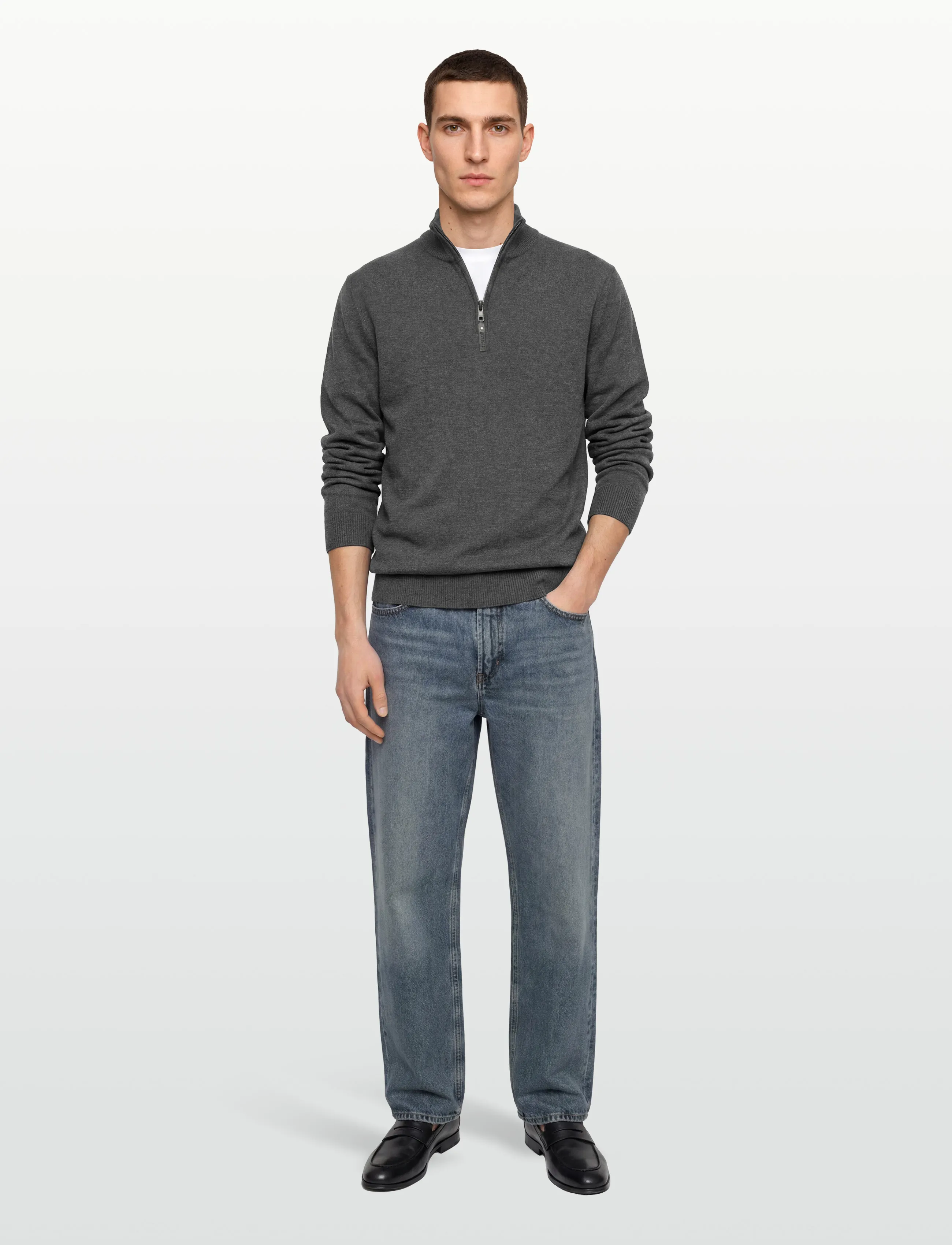 Signal - KLAUSSI HALFZIP - män - grey melange - 0