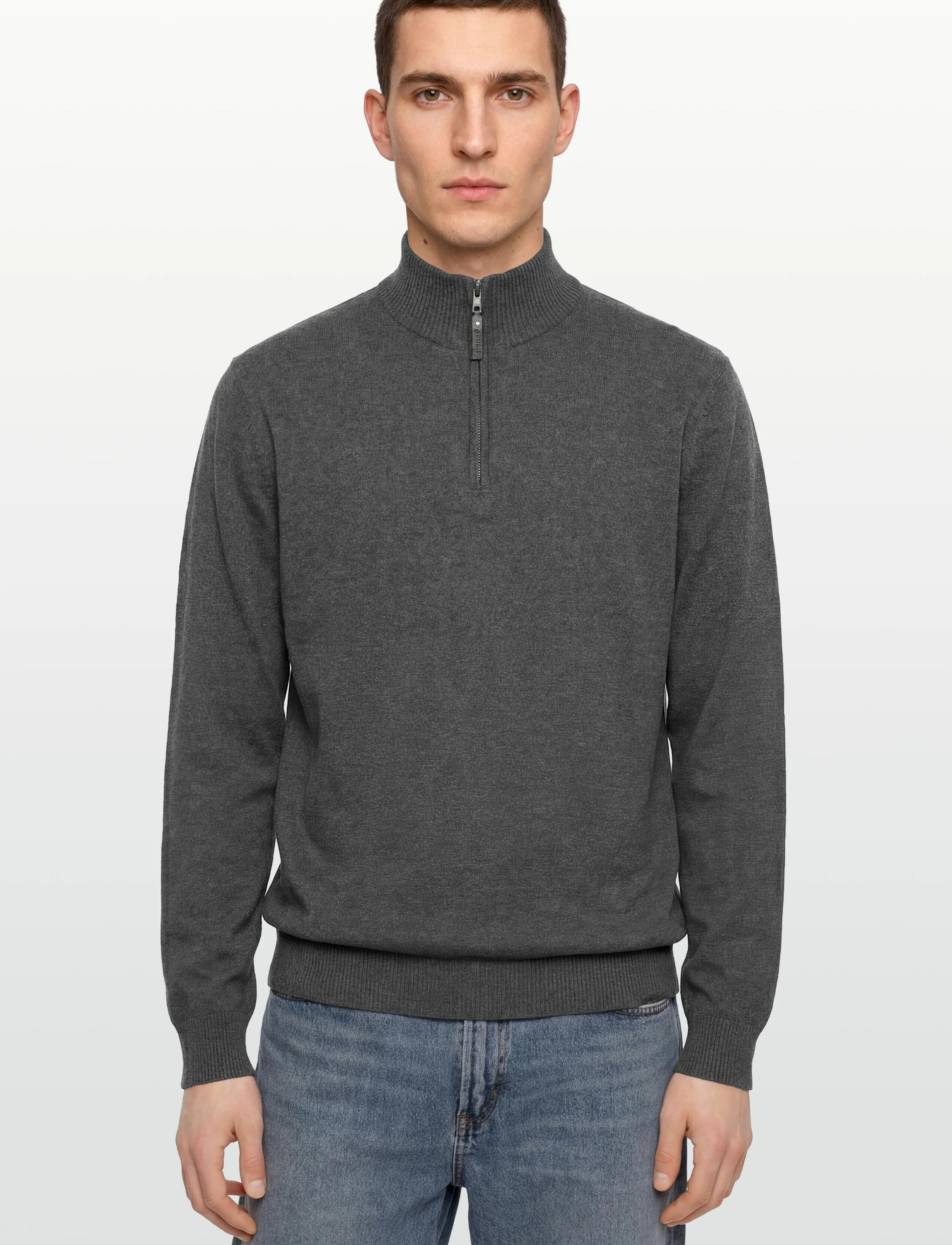 Signal - KLAUSSI HALFZIP - män - grey melange - 3