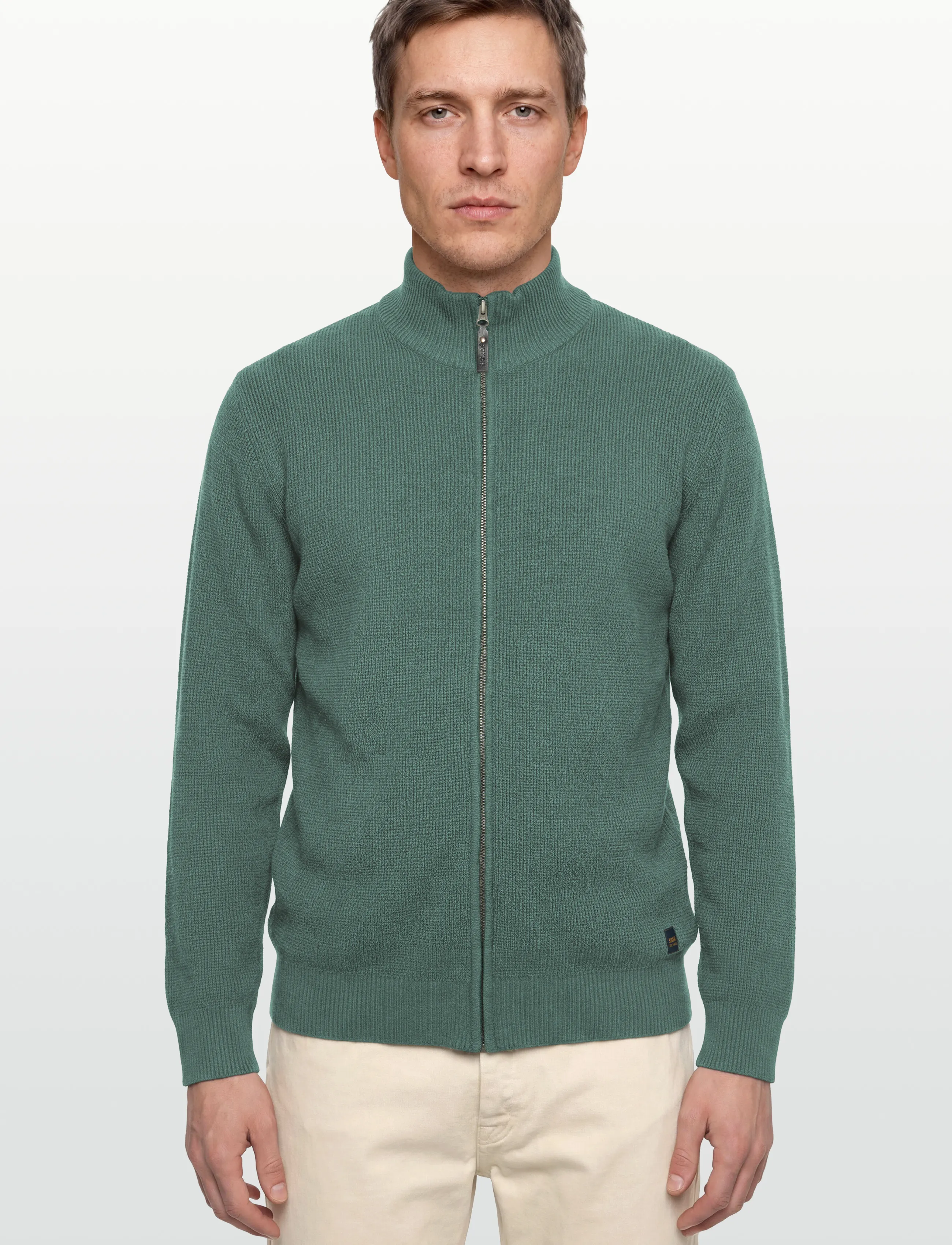 Signal - CONNORSI STRUCTURE CARDIGAN - koftor - aged green mel - 3