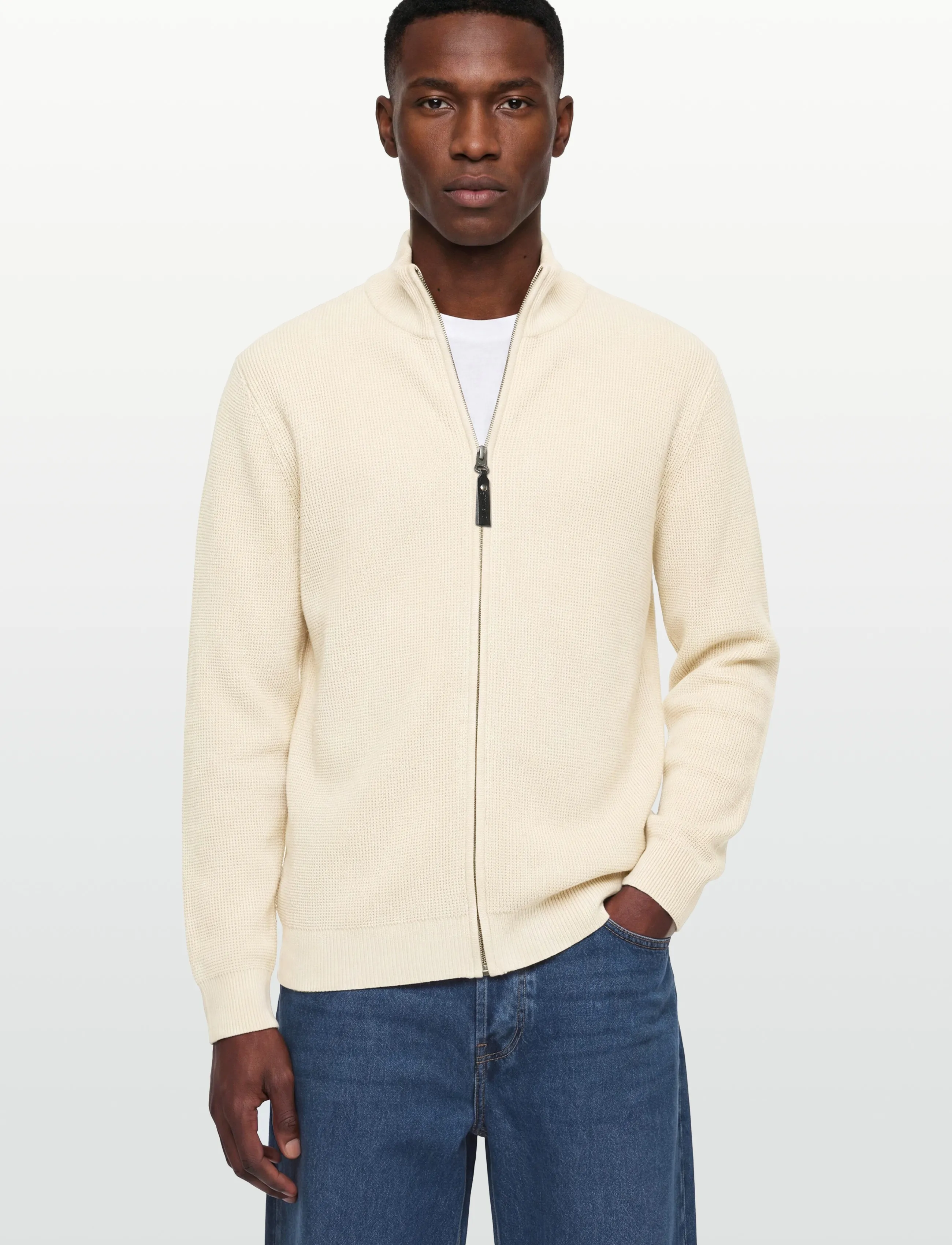 Signal - CONNORSI STRUCTURE CARDIGAN - cardigans - egret dust mel - 3