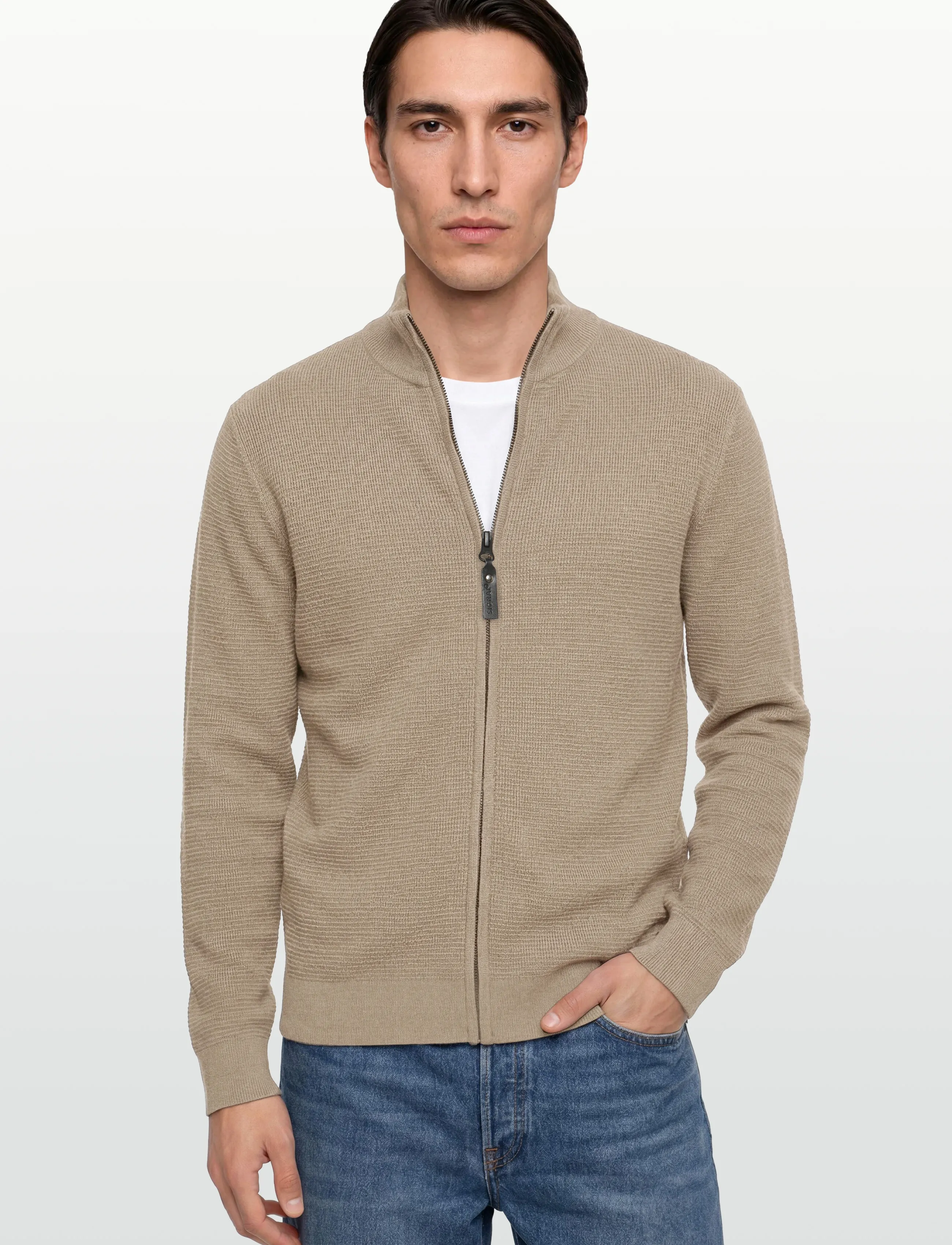 Signal - CONNORSI STRUCTURE CARDIGAN - cardigans - tobacco melange - 3