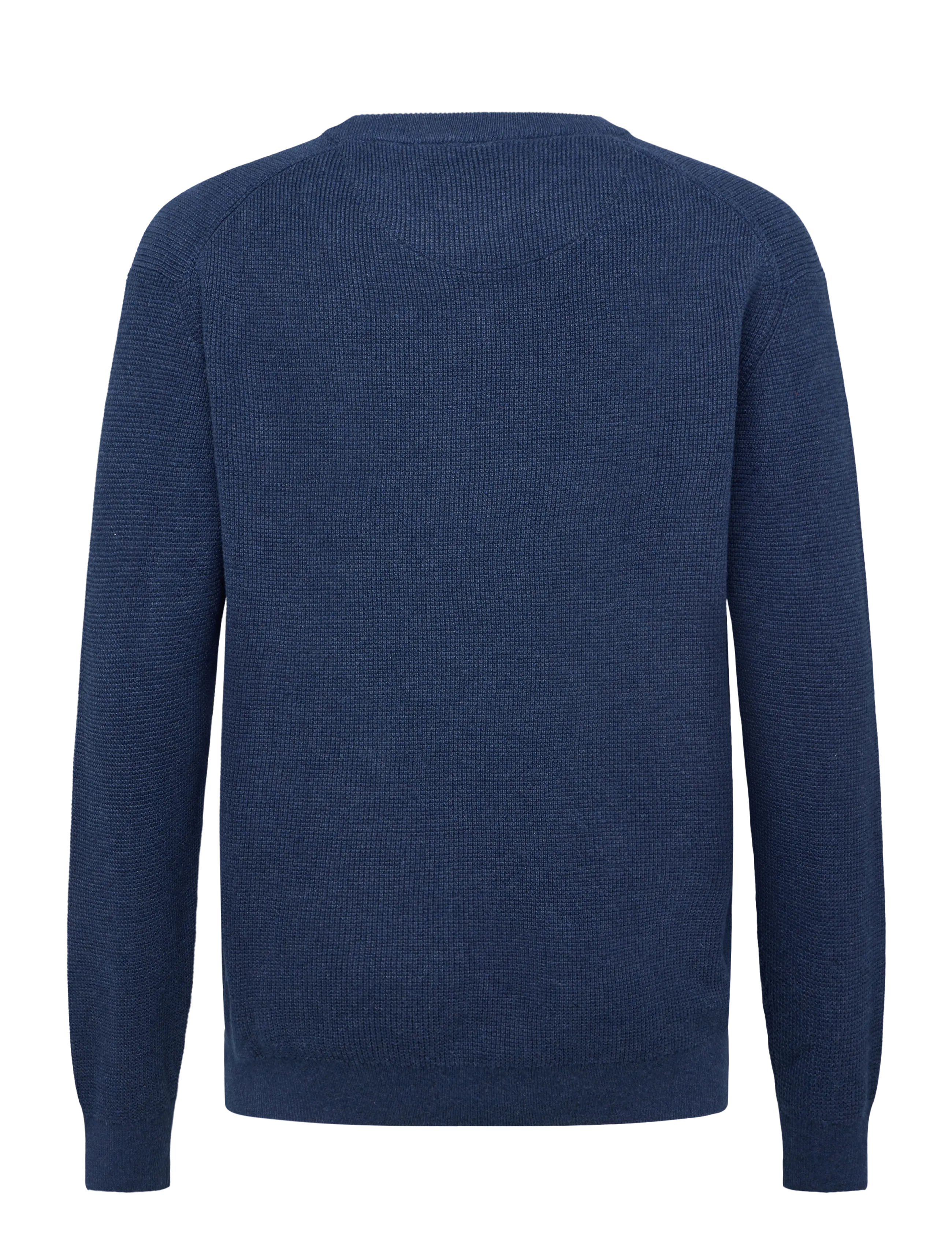 Signal - ANDYSI STRUCTURE - strik med rund hals - mid blue melange - 1