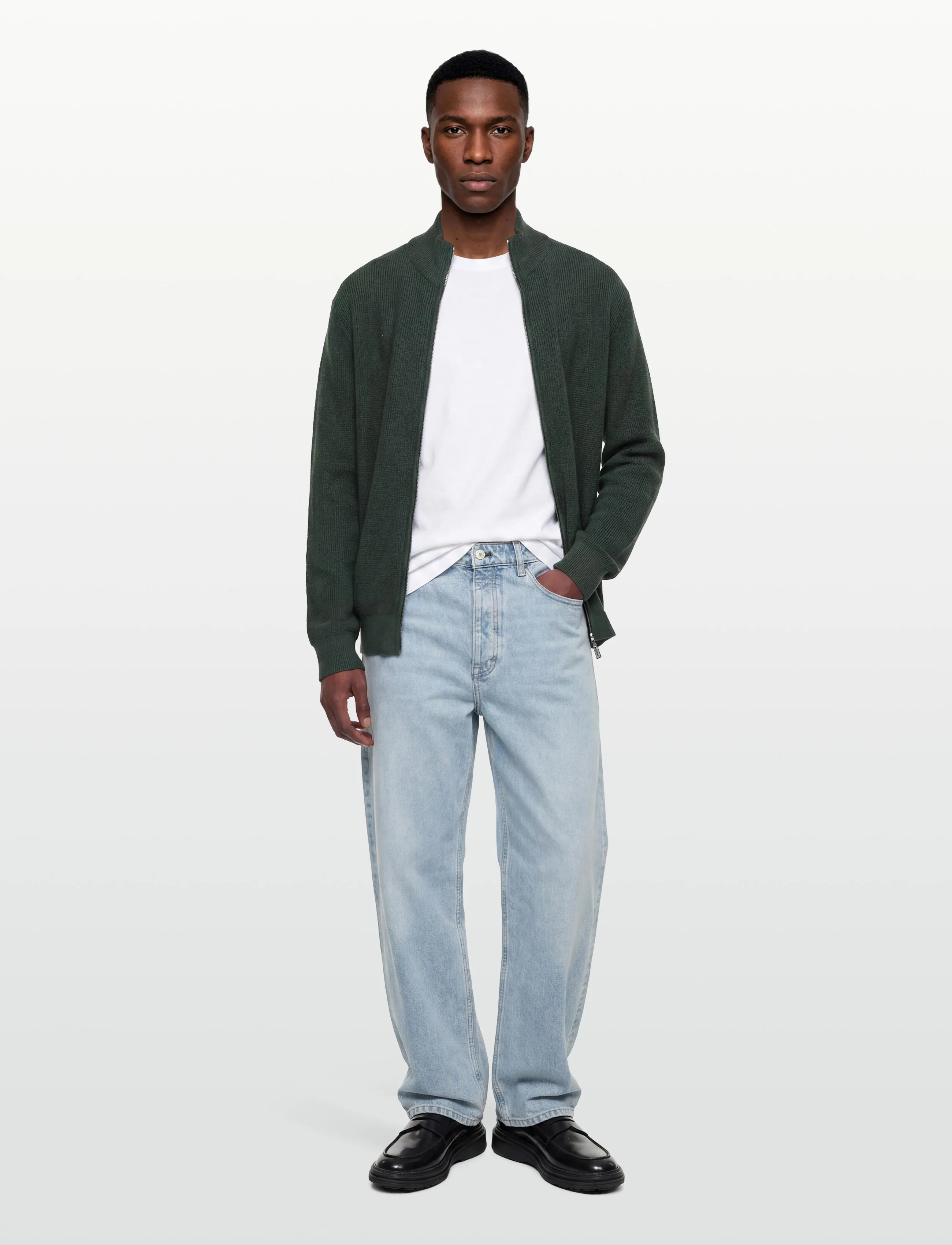 Signal - ANDERSSI STRUCTURE CARDIGAN - koftor - evergreen - 0