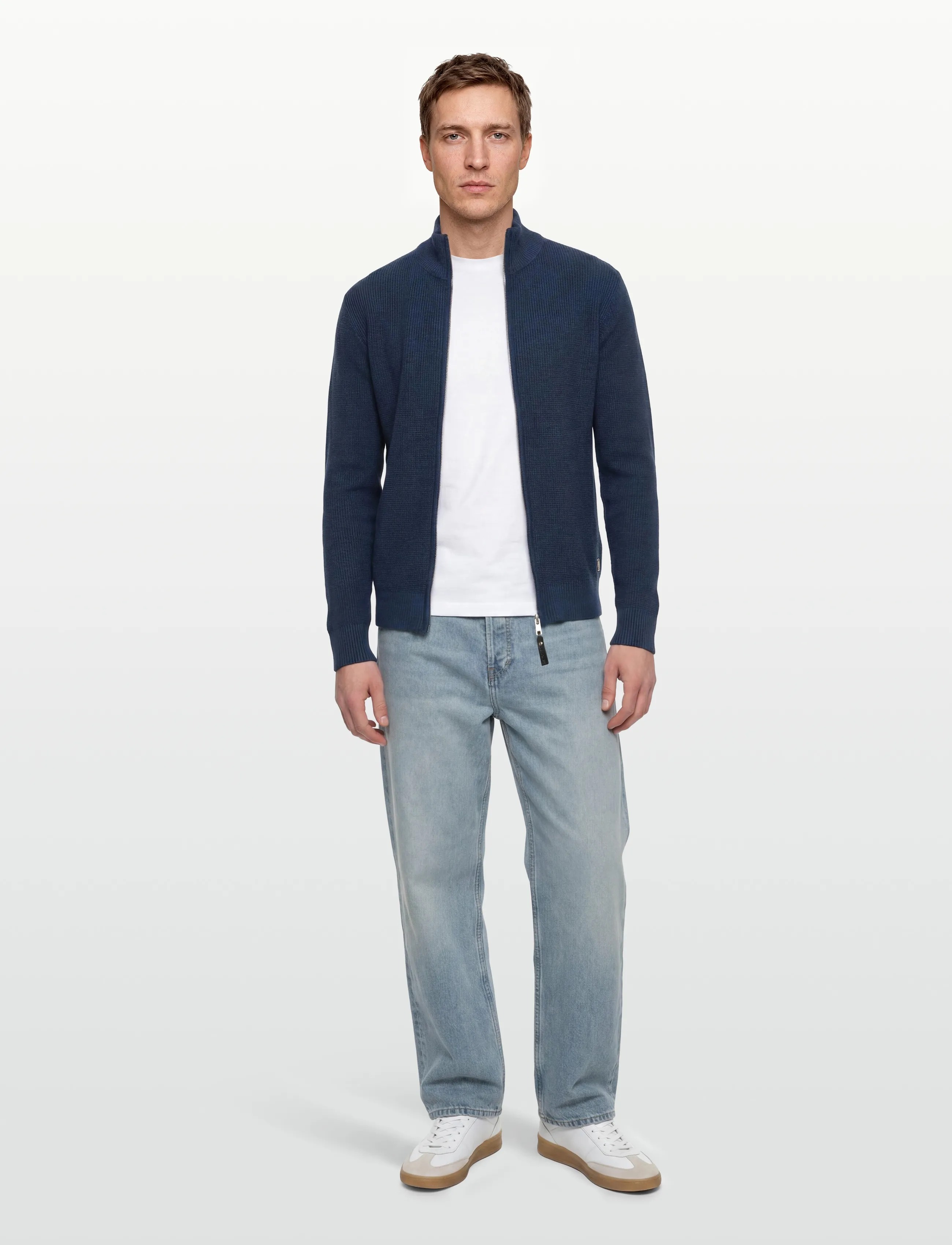 Signal - ANDERSSI STRUCTURE CARDIGAN - kardiganid - mid blue melange - 0