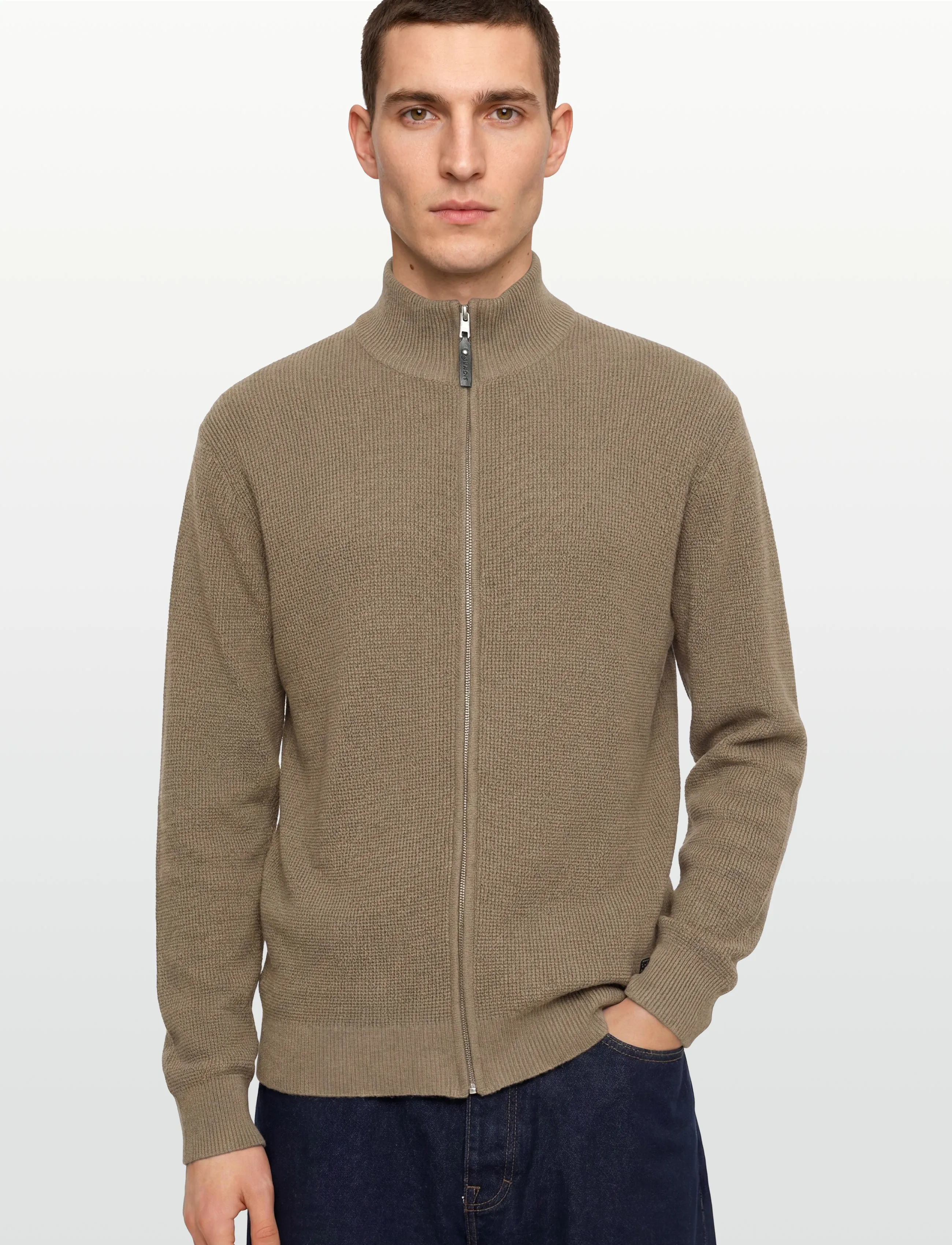 Signal - ANDERSSI STRUCTURE CARDIGAN - cardigans - nutty mel - 3