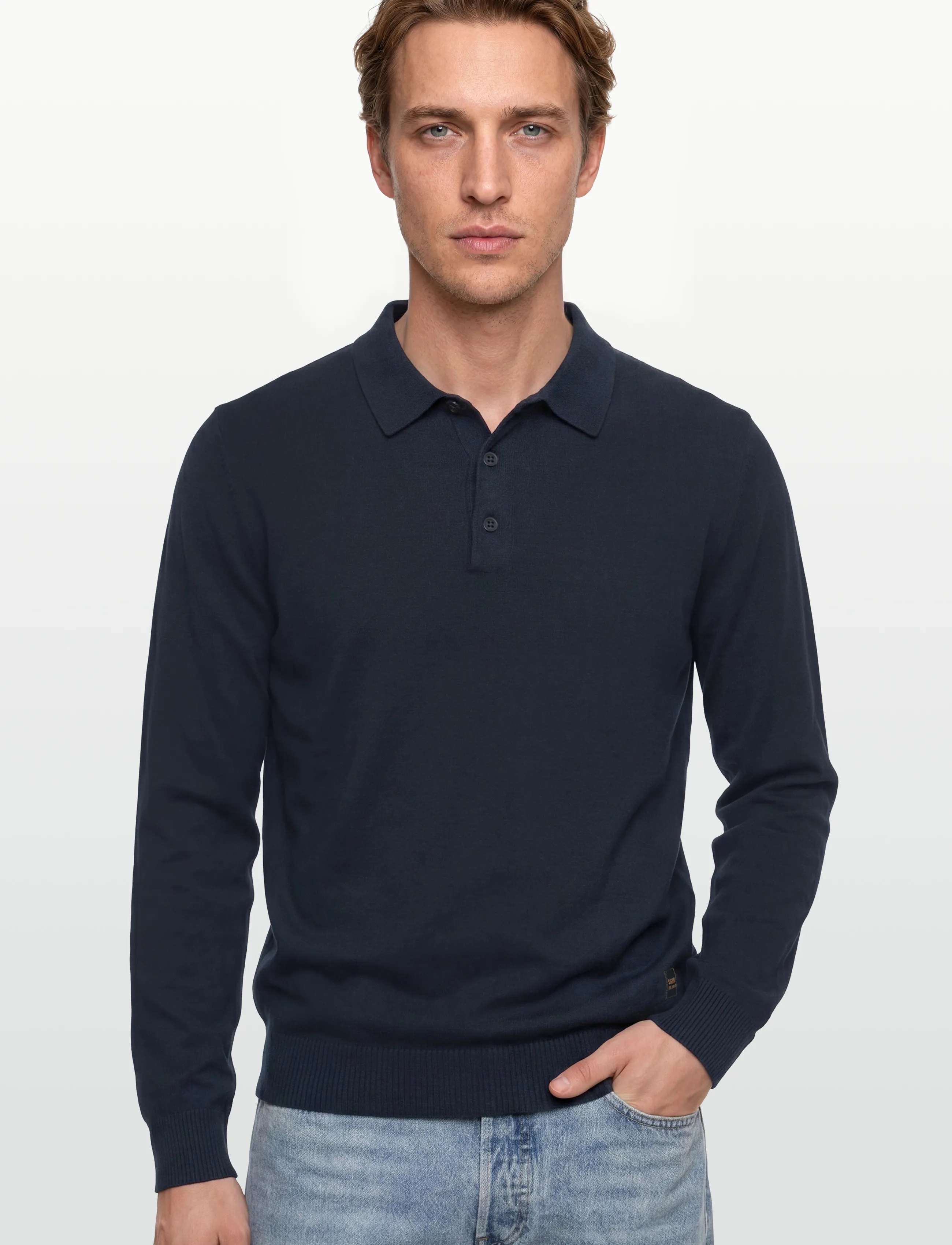 Signal - NOLANSI KNIT POLO - polostrik - deep marine - 3