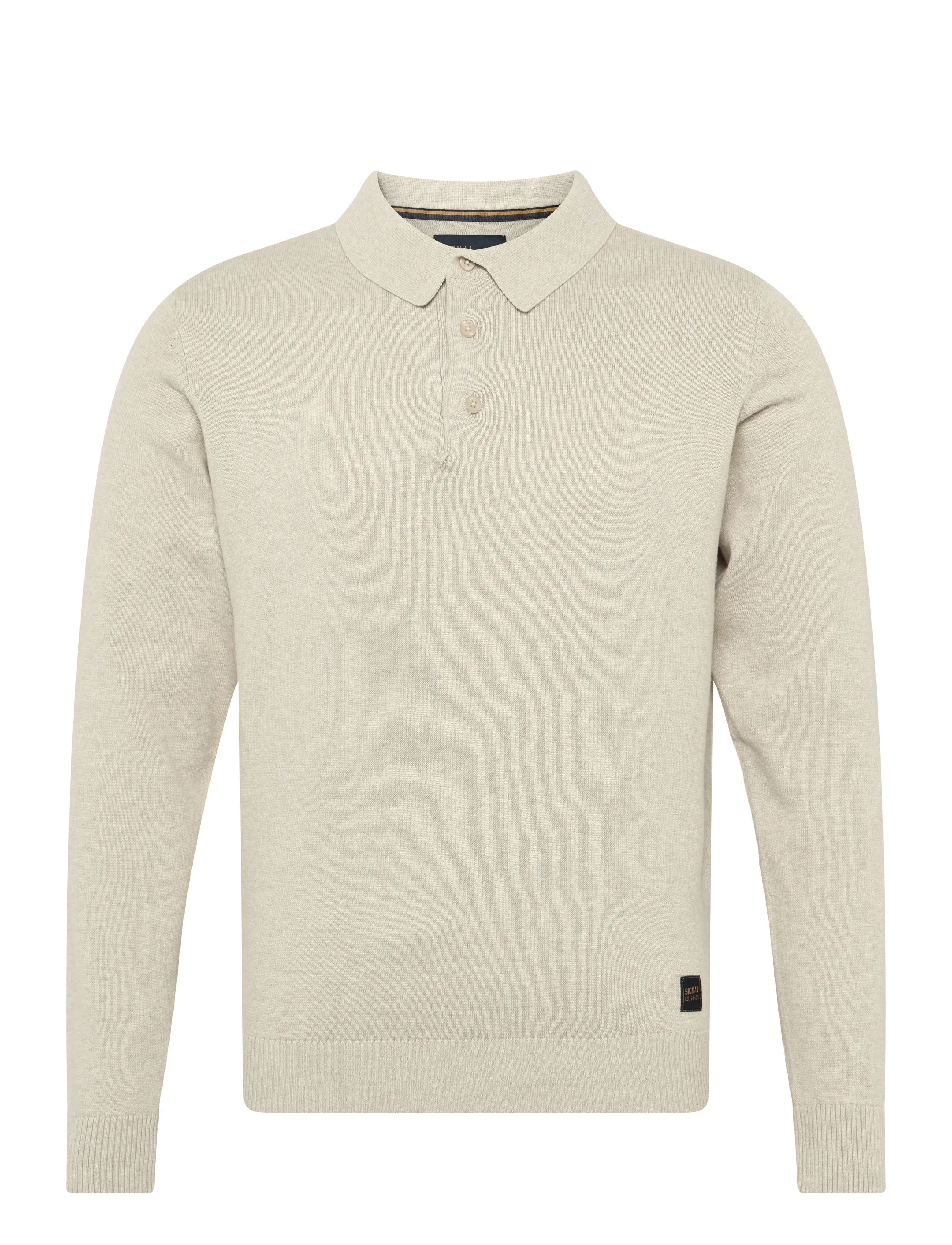 Signal NOLANSI KNIT POLO - Polostrik - PURE CASHMERE MEL / cream