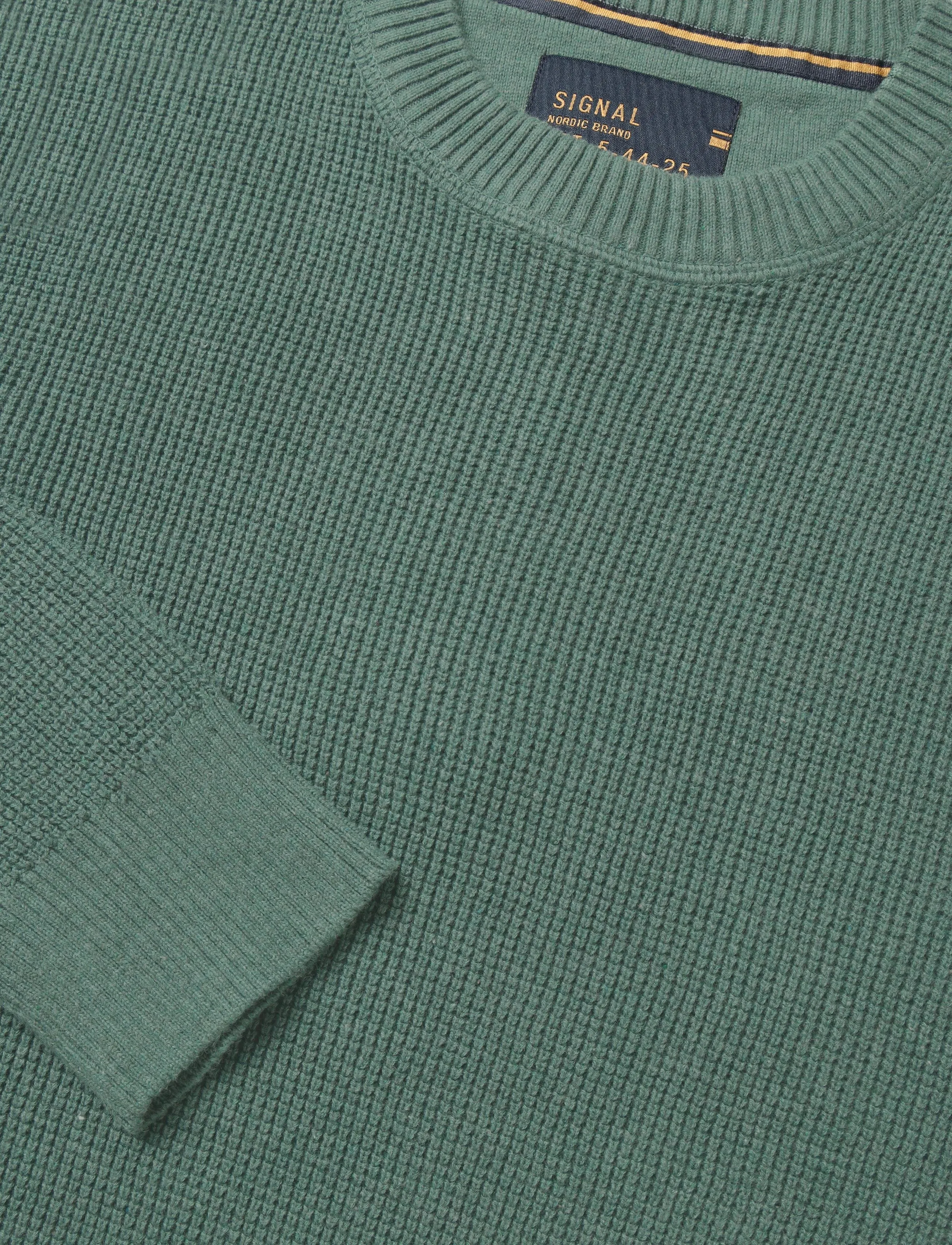 Signal - NICOSI STRUCTURE KNIT - trøjer - aged green mel - 5