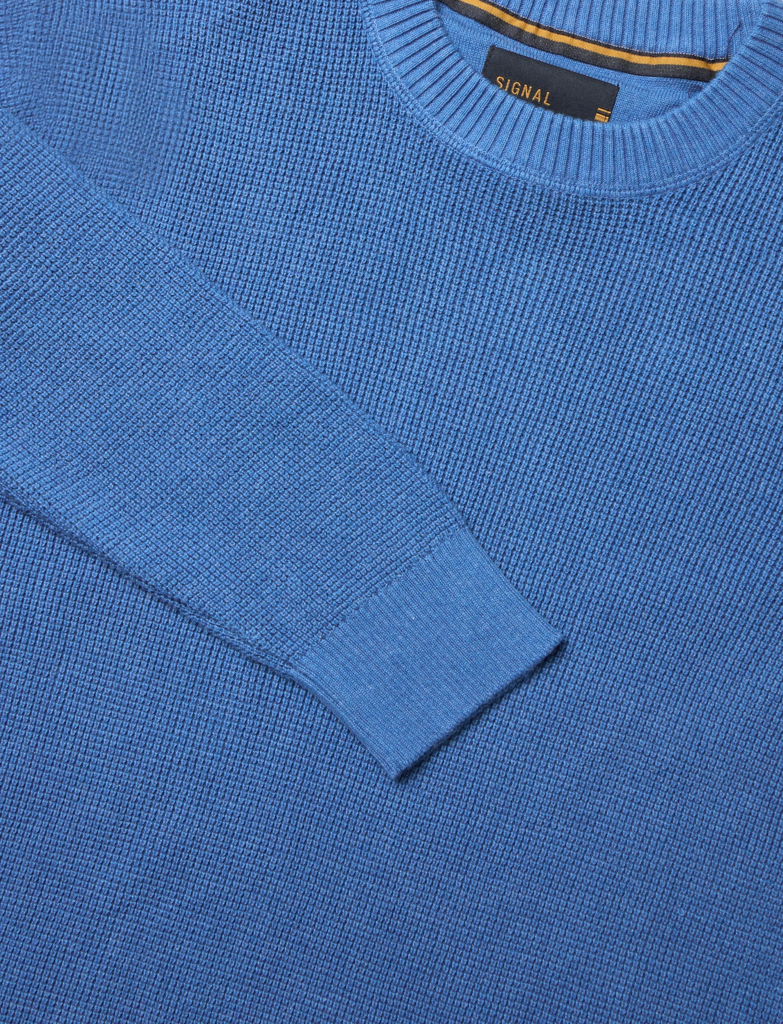 Signal - NICOSI STRUCTURE KNIT - trøjer - blue slip stream mel - 5