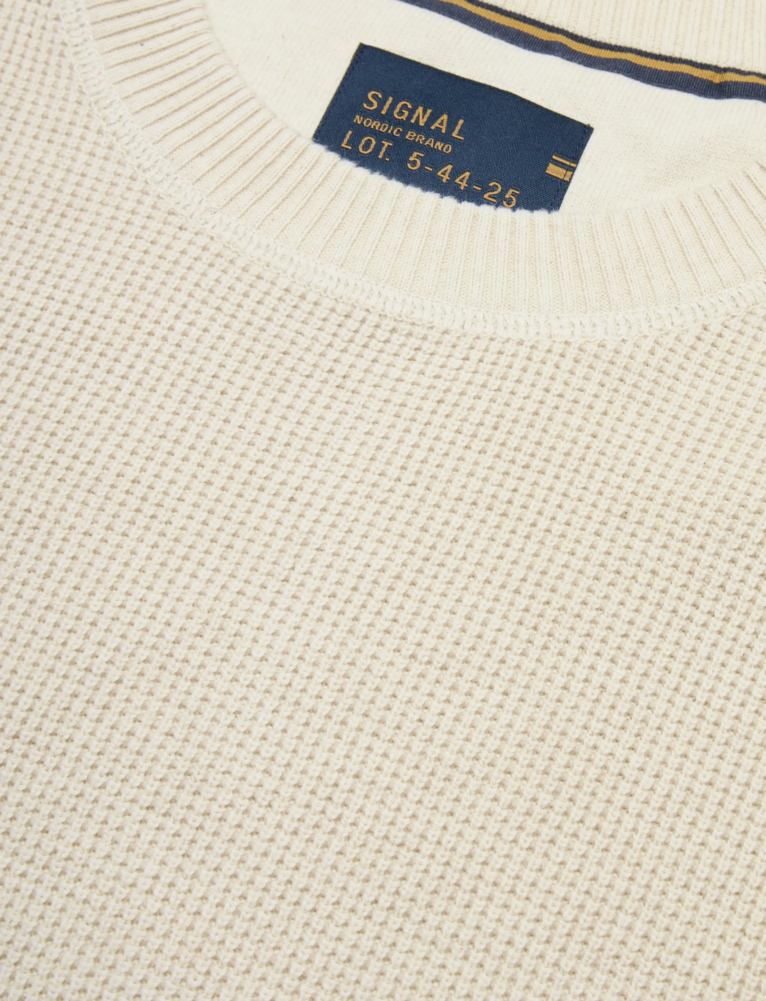 Signal - NICOSI STRUCTURE KNIT - trøjer - egret dust mel - 5