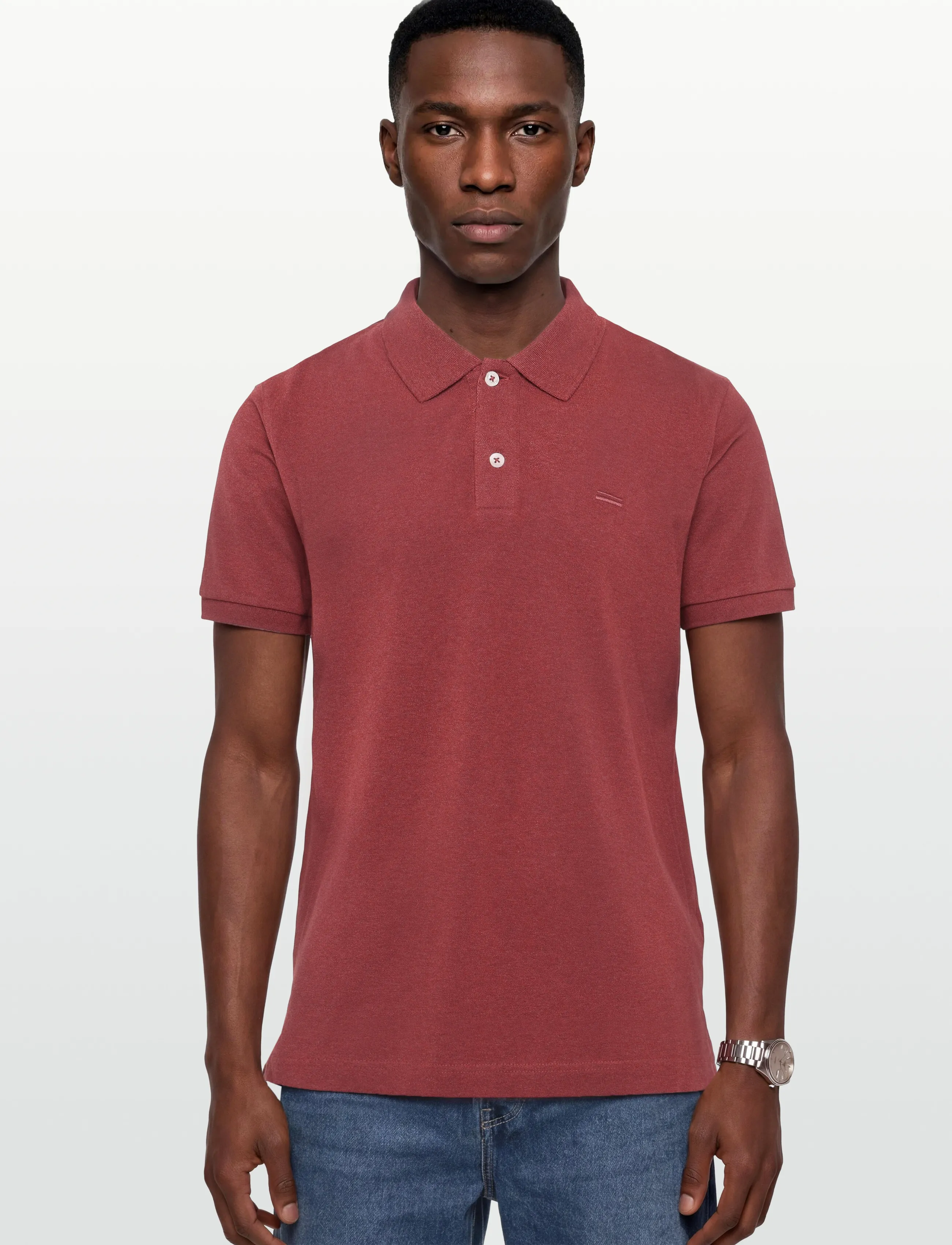 Signal - NICKYSI - kortärmade pikéer - tandoori red melange - 3