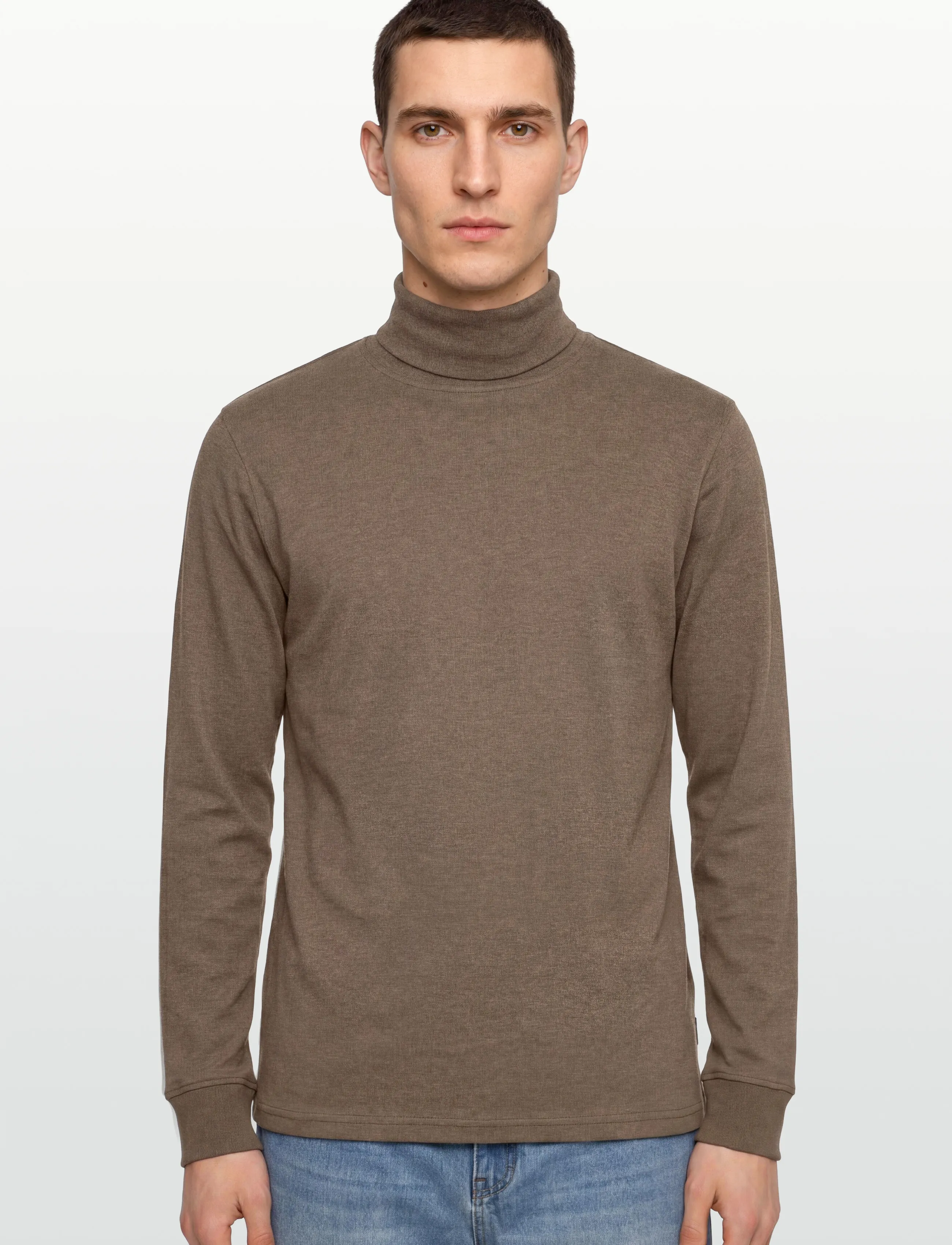 Signal - OSWALDSI SINGLE - rollkragen - chocolat brown melange - 2
