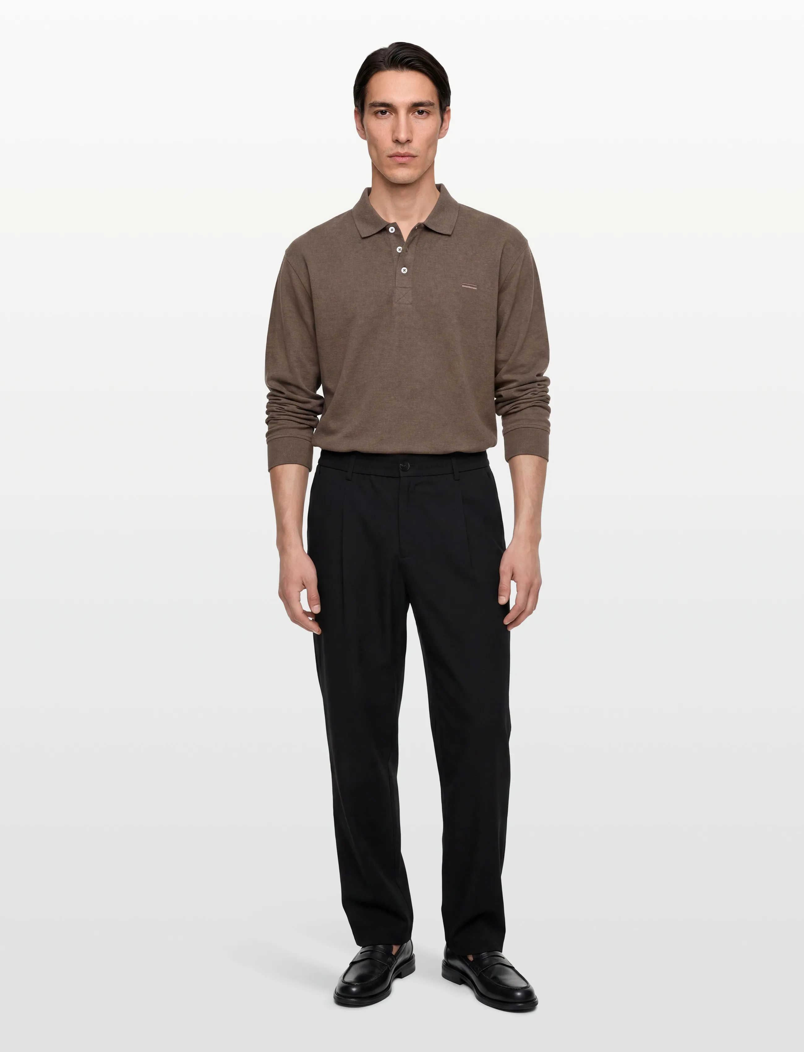 Signal - NEILSI LS POLO - pikkade varrukatega polod - chocolat brown melange - 0