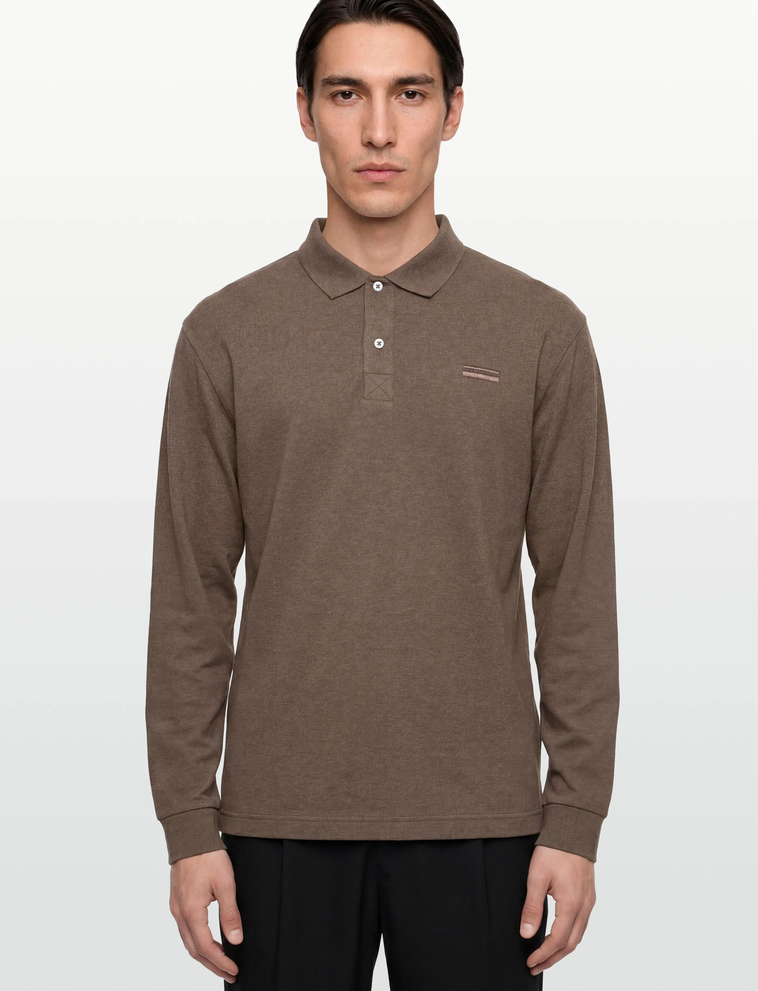 Signal - NEILSI LS POLO - pikkade varrukatega polod - chocolat brown melange - 3