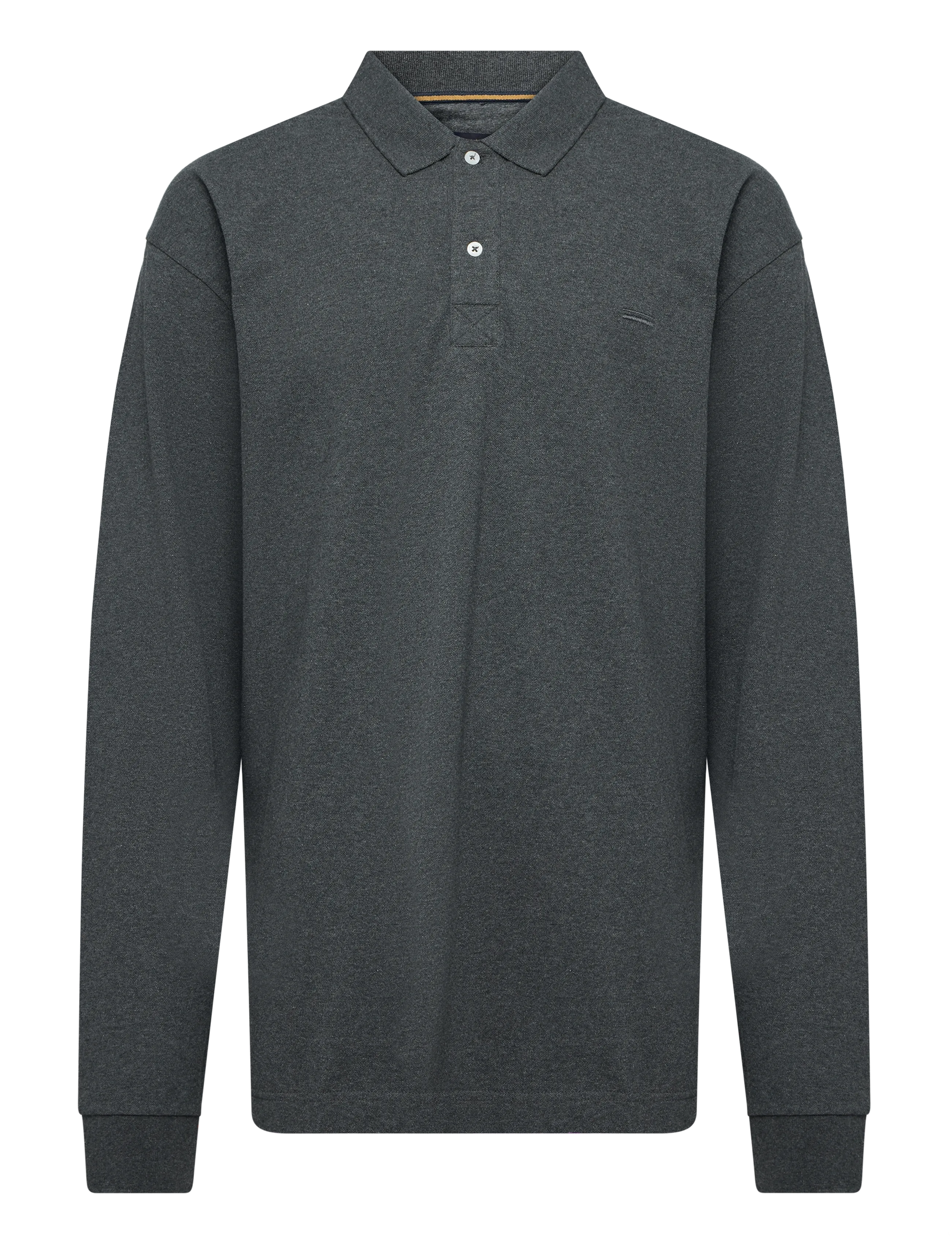 Signal NEILSI LS POLO - Booztlet only men - GREY VOLCANO MELANGE / grey