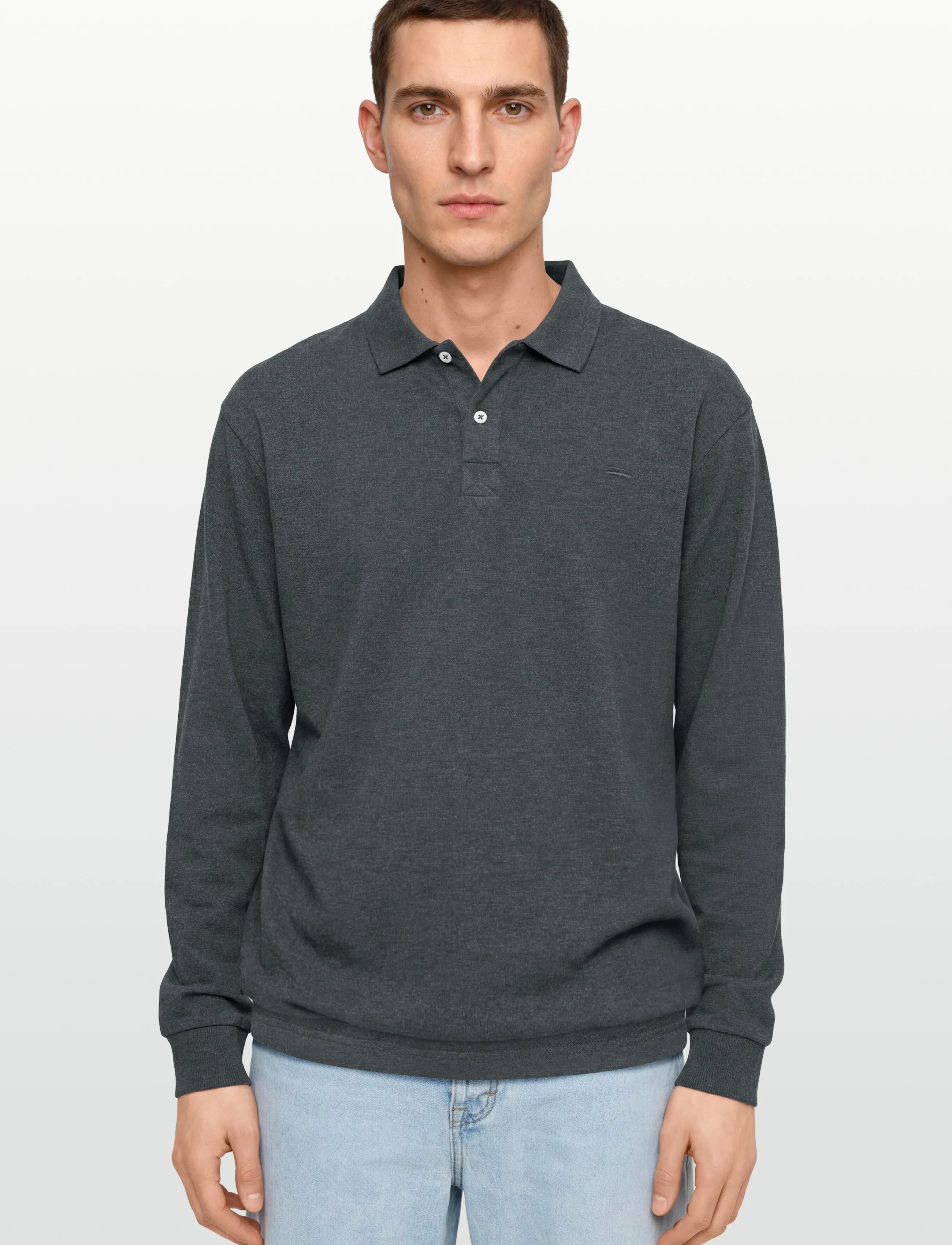 Signal - NEILSI LS POLO - langærmede poloer - grey volcano melange - 4