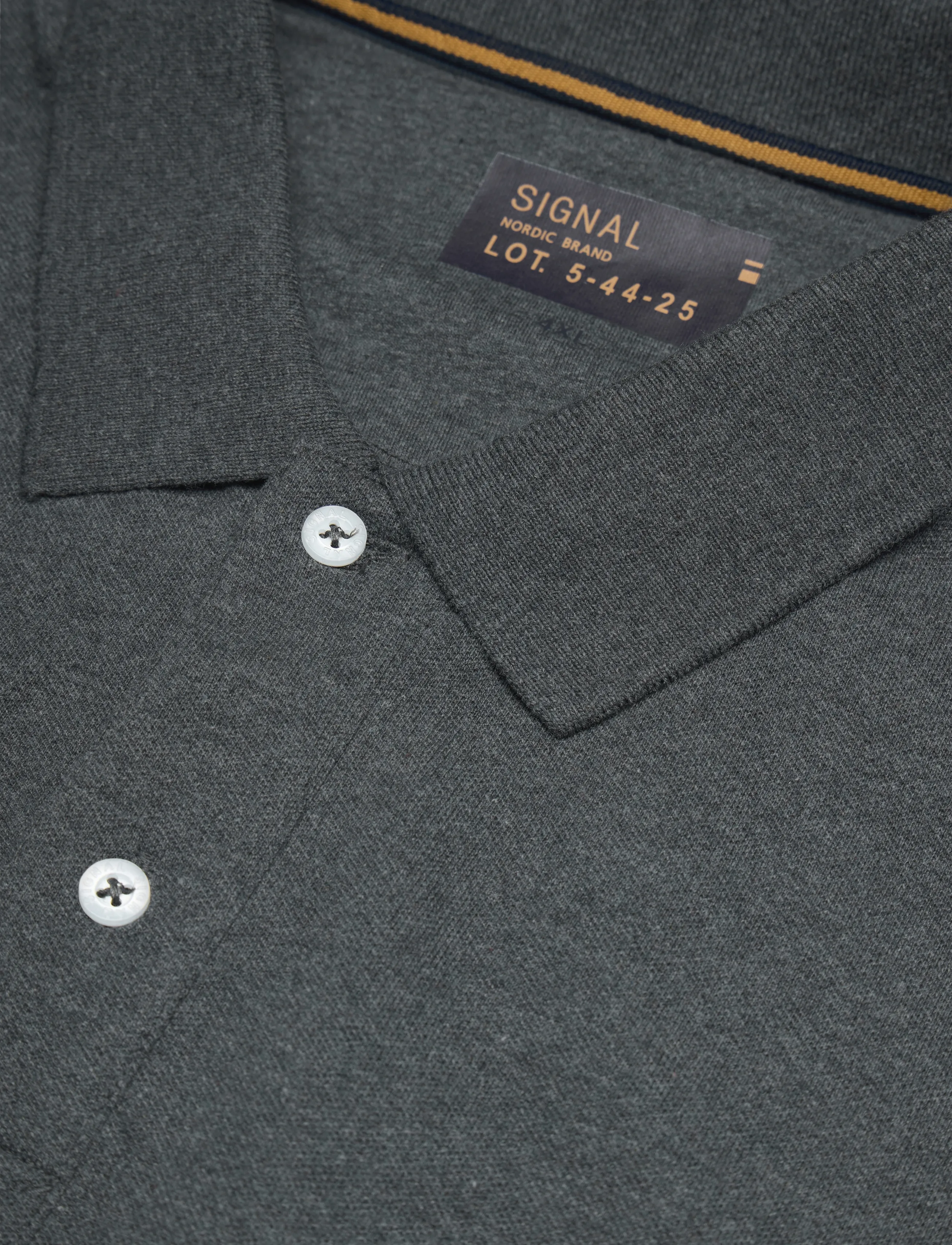 Signal - NEILSI LS POLO - langærmede poloer - grey volcano melange - 3