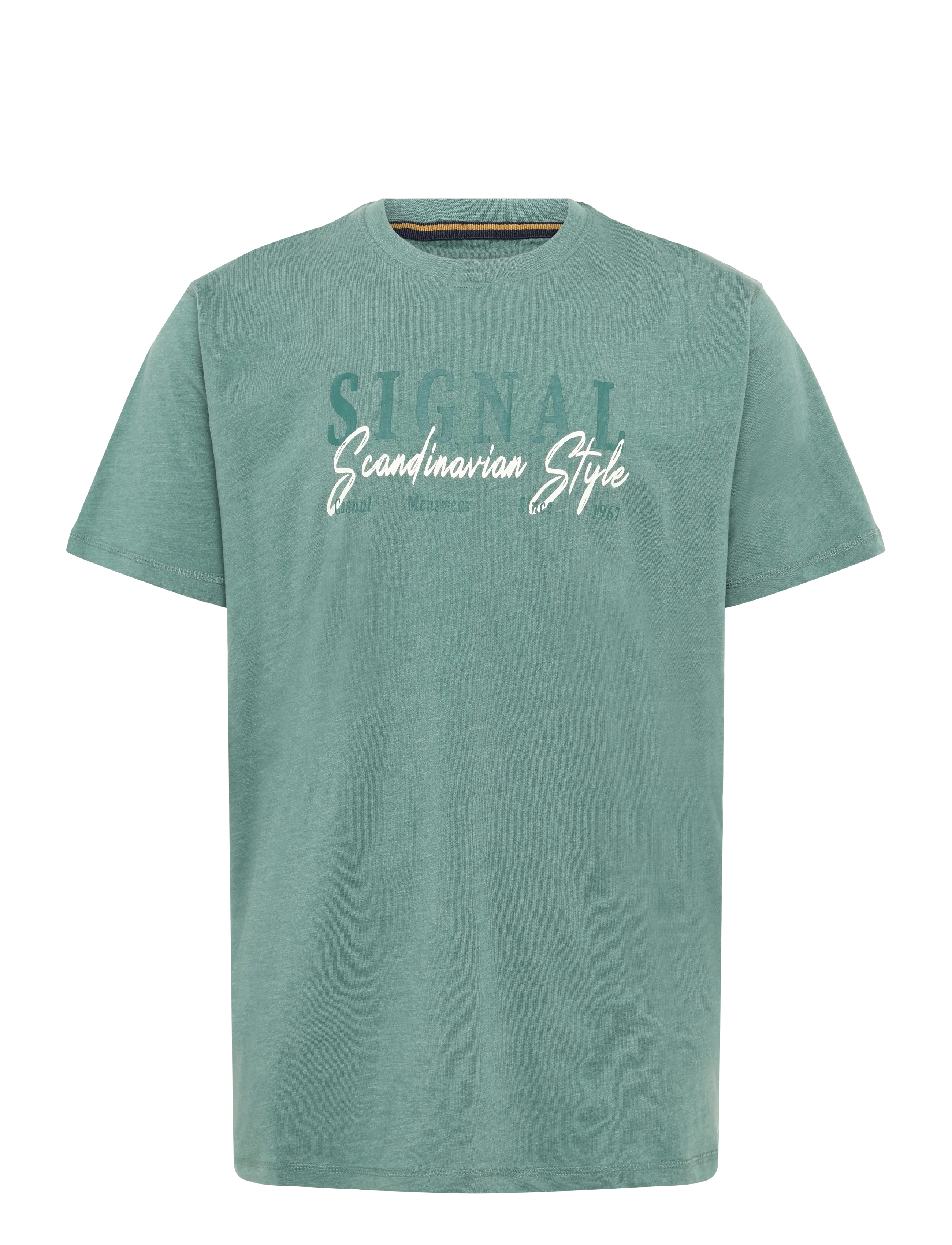 Signal ERICSI GAVIN TEE - Clothing - MISTY BLUE MELANGE / blue