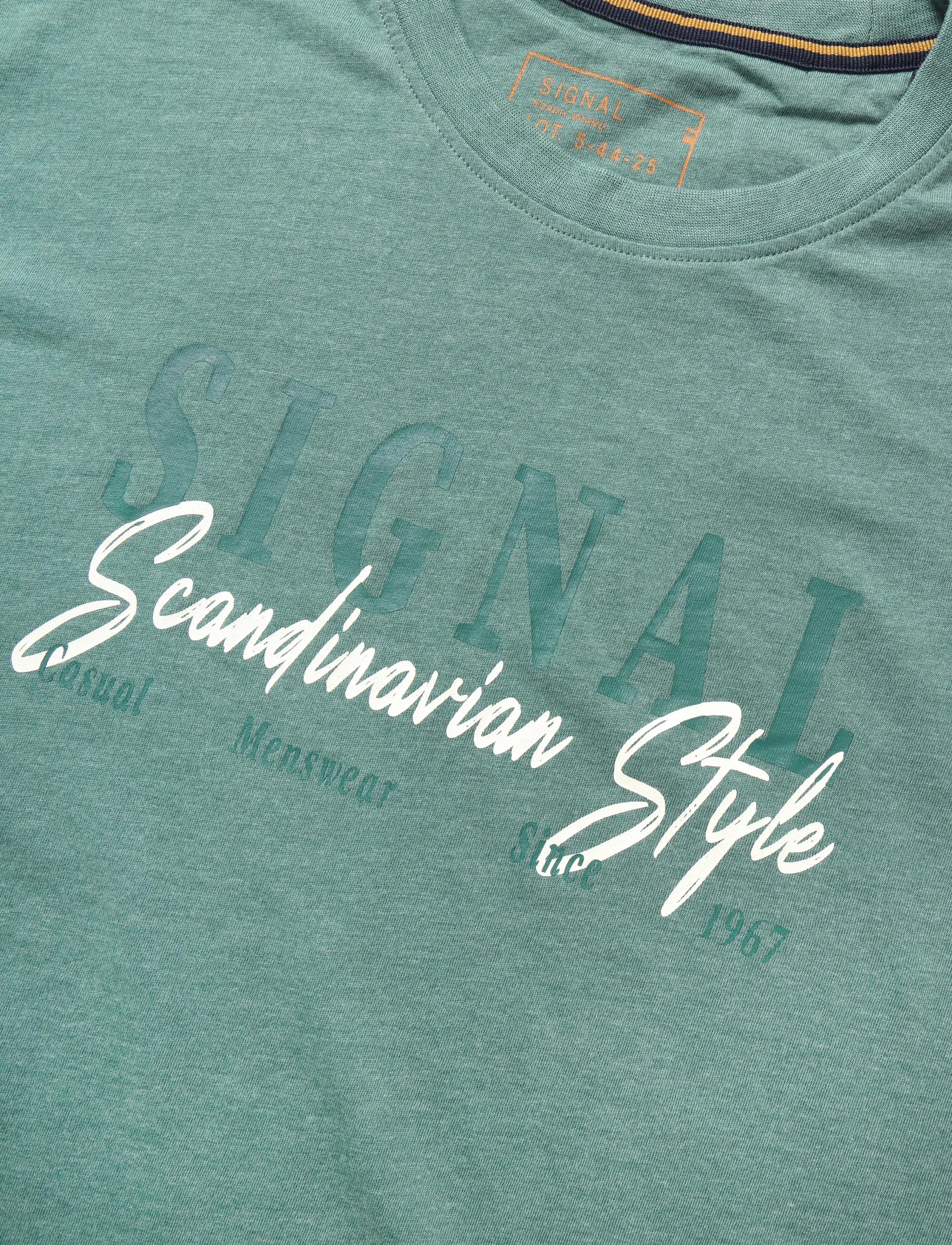 Signal - ERICSI GAVIN TEE - lowest prices - misty blue melange - 5