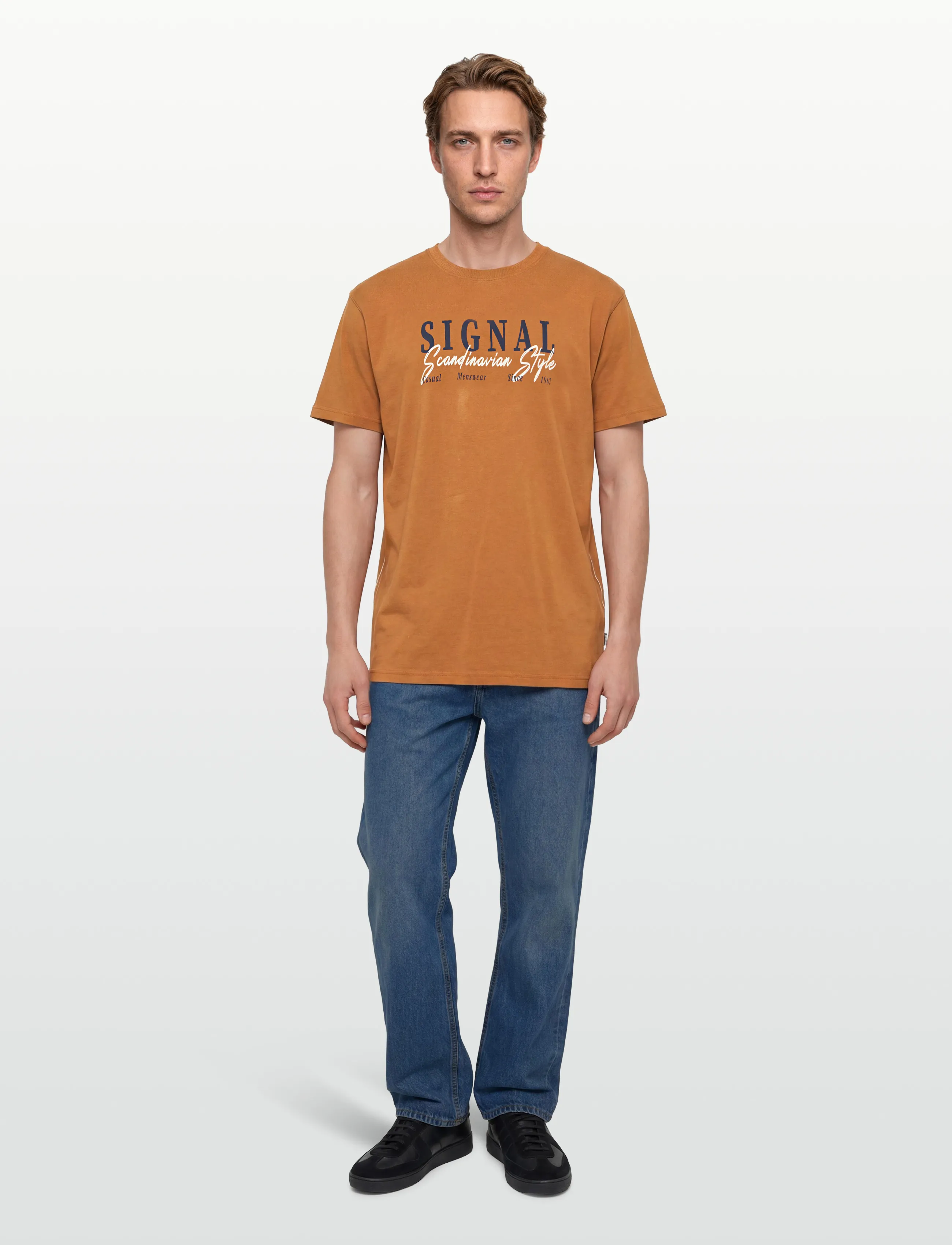 Signal - ERICSI GAVIN TEE - lägsta priserna - sienna orange - 0