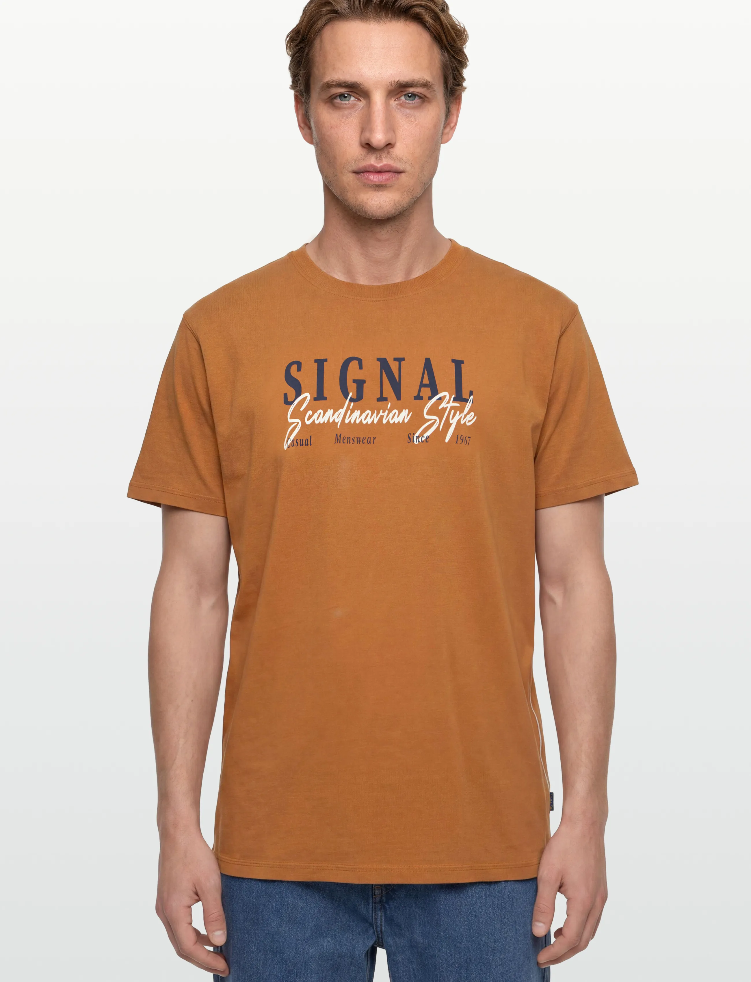 Signal - ERICSI GAVIN TEE - lägsta priserna - sienna orange - 3