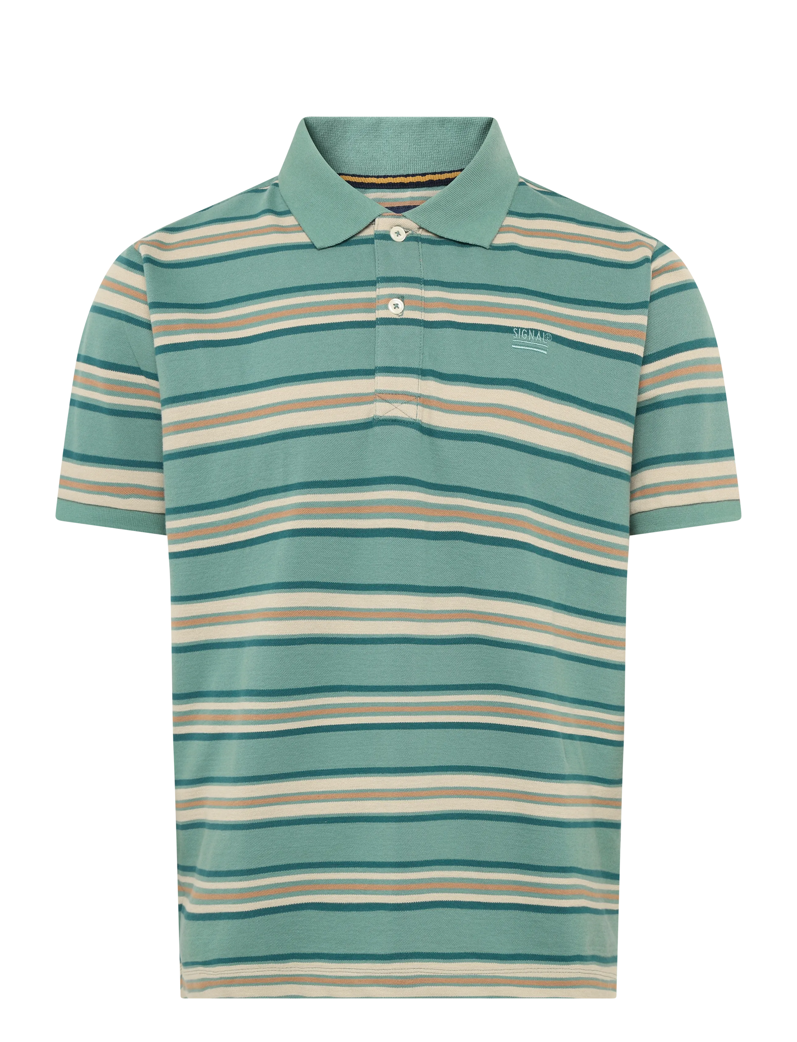 Signal FITZSI MULTI STRIPE POLO - Clothing - OCEAN TEAL / green
