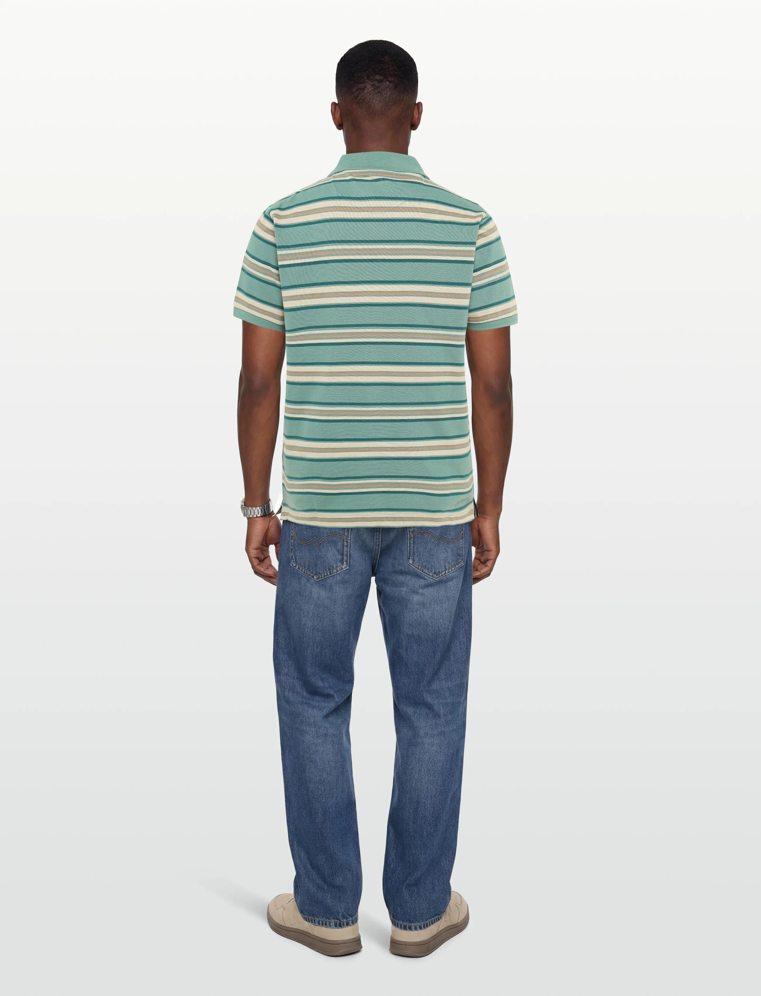 Signal - FITZSI MULTI STRIPE POLO - kortærmede poloer - ocean teal - 4