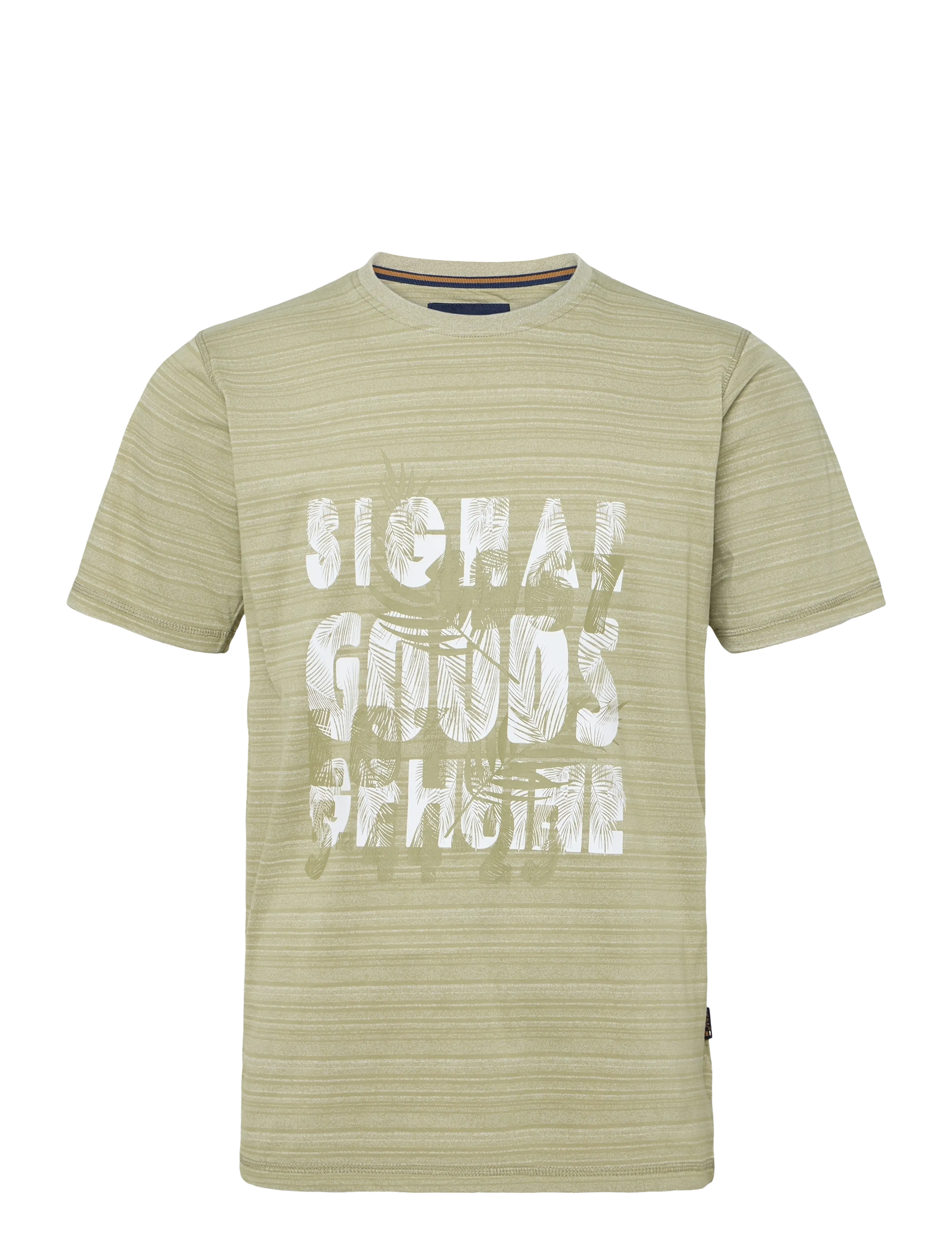Signal ULRICSI SHADOWSTRIPE W.PRINT - T-shirts - OAK / khaki/green