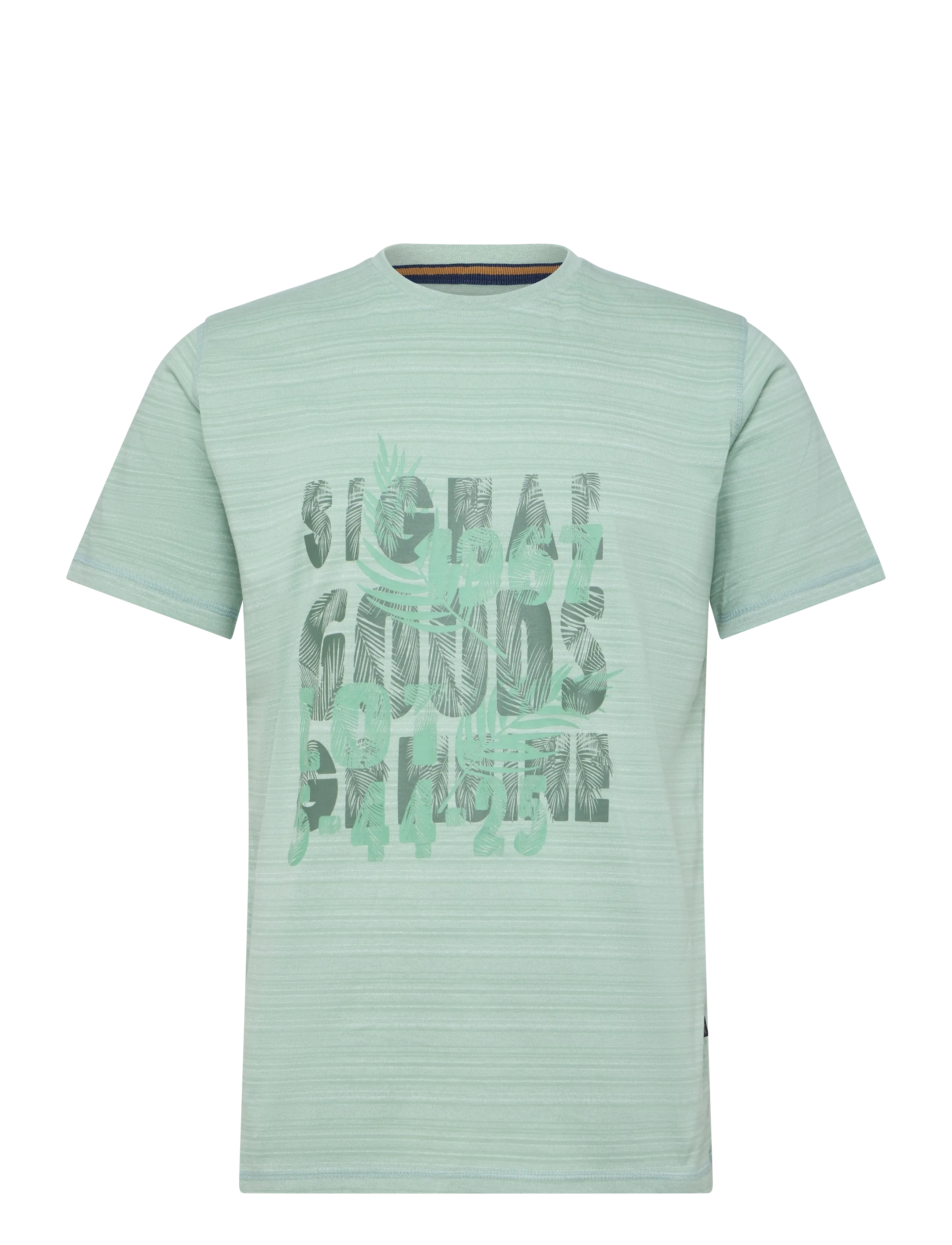 Signal ULRICSI SHADOWSTRIPE W.PRINT - T-paidat - WORN GREEN / green