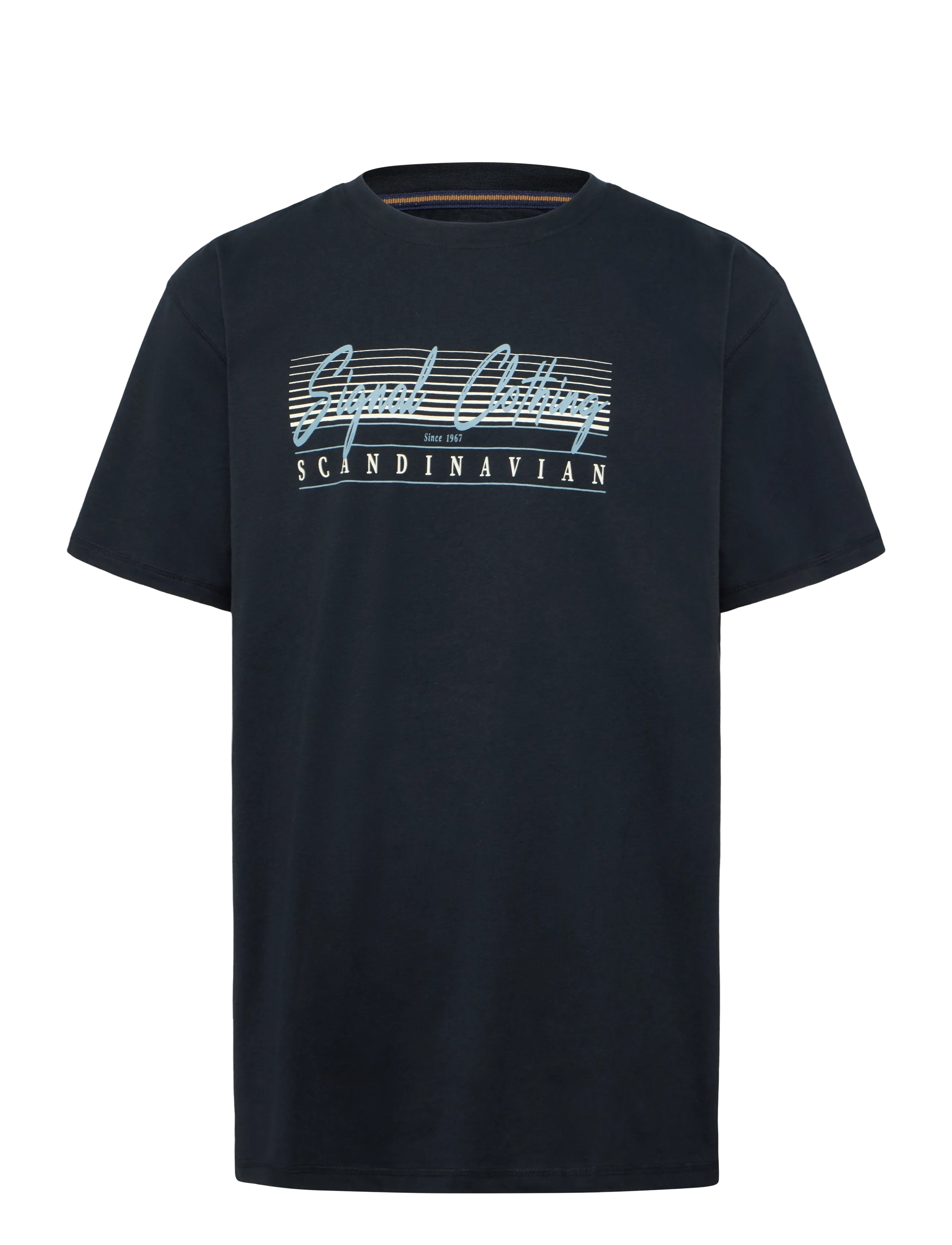 Signal LIAMSI FRONT PRINT TEE - Booztlet only men - BLACK / black