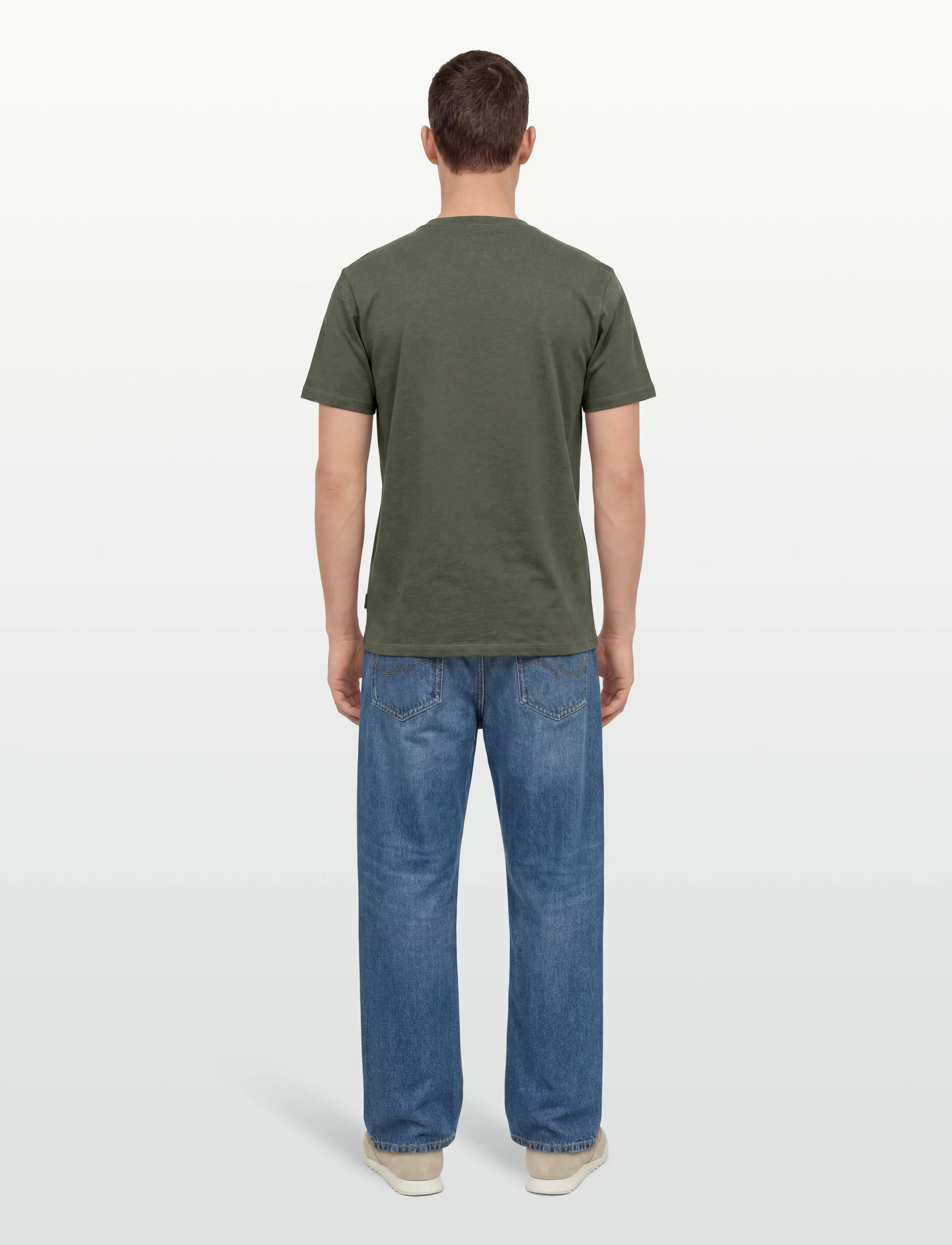 Signal - LIAMSI FRONT PRINT TEE - lägsta priserna - full green melange - 4
