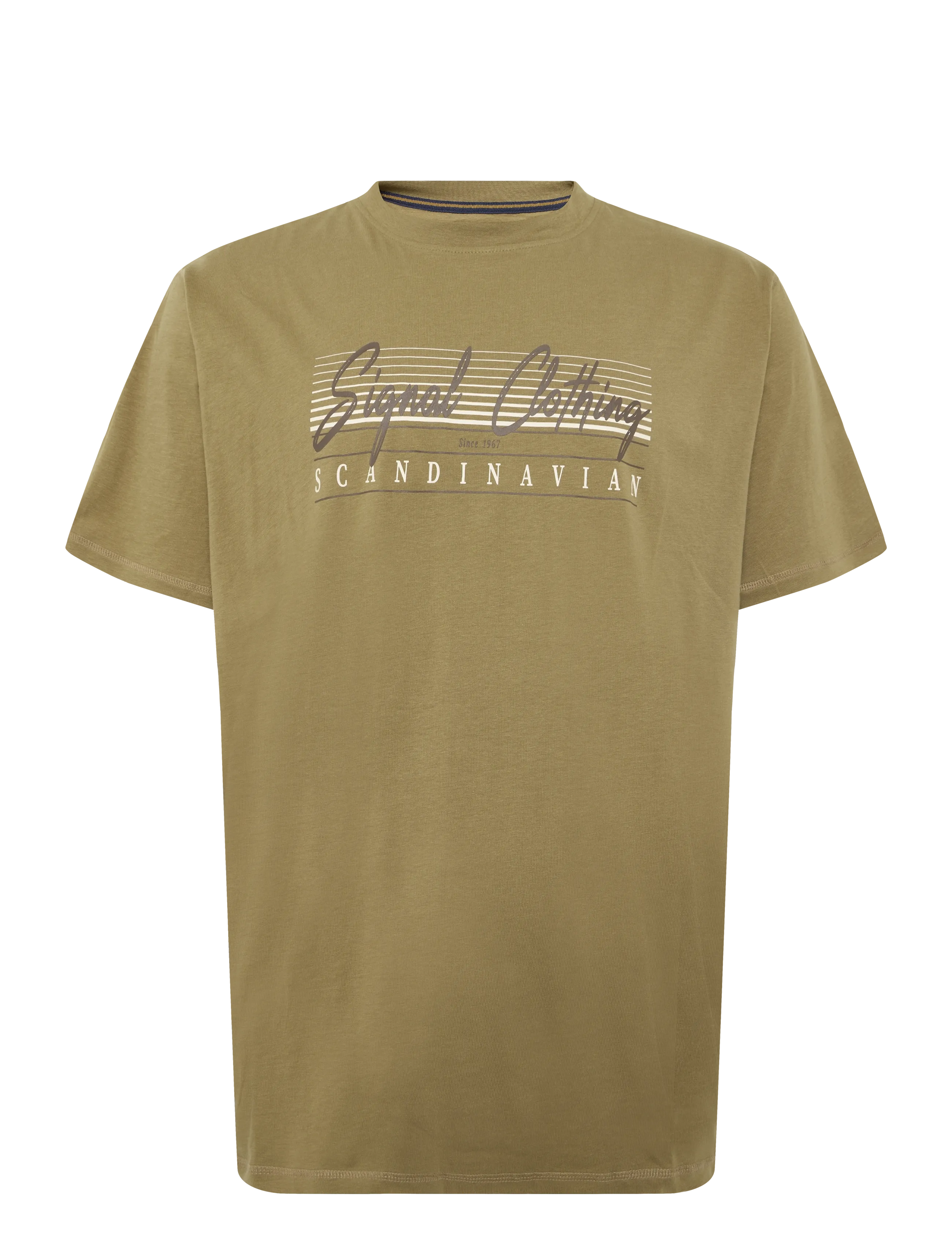 Signal LIAMSI FRONT PRINT TEE - T-shirts - TOBACCO / brown