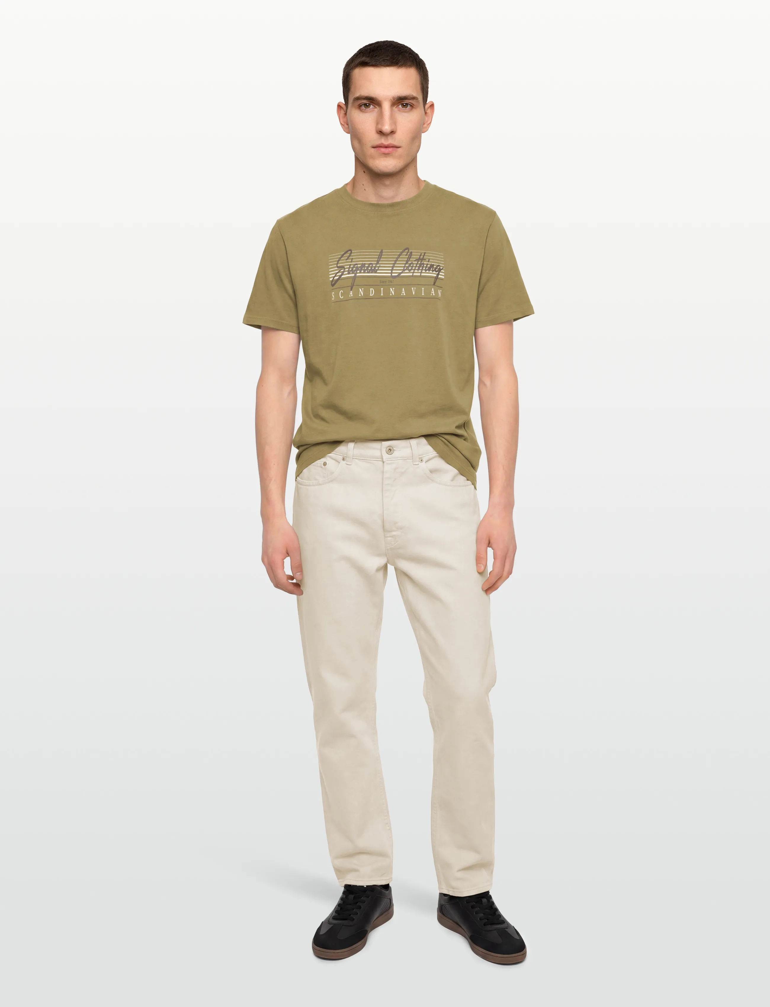 Signal - LIAMSI FRONT PRINT TEE - lowest prices - tobacco - 0