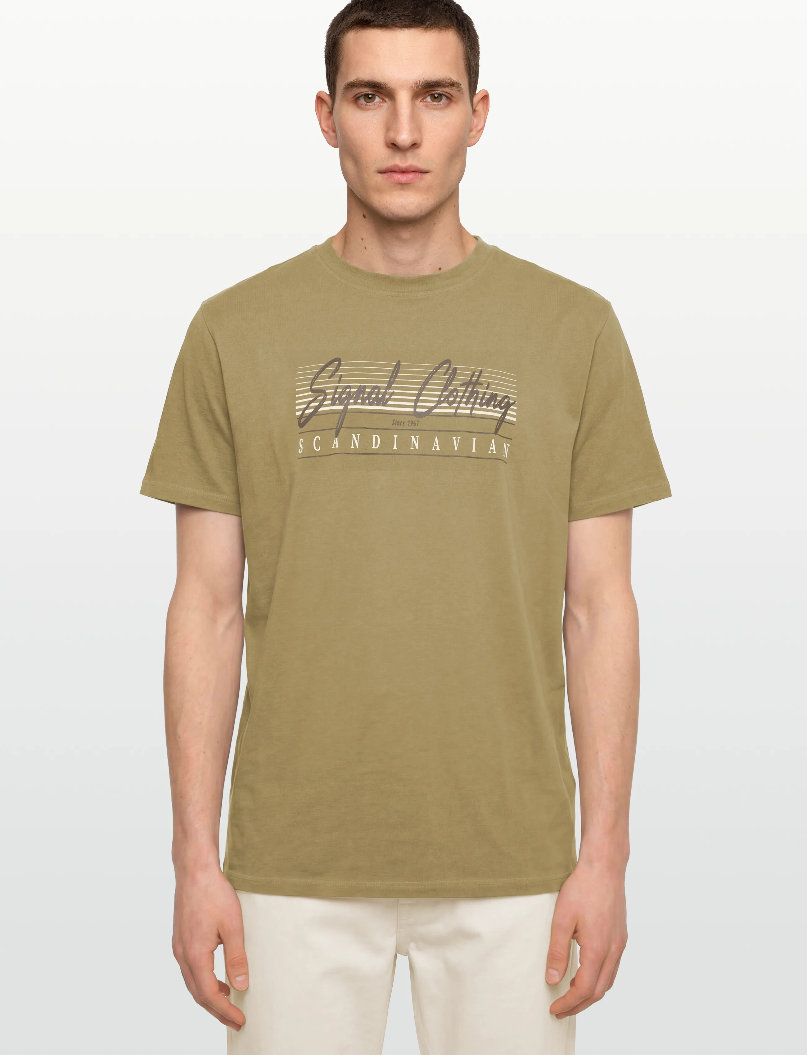 Signal - LIAMSI FRONT PRINT TEE - lowest prices - tobacco - 3