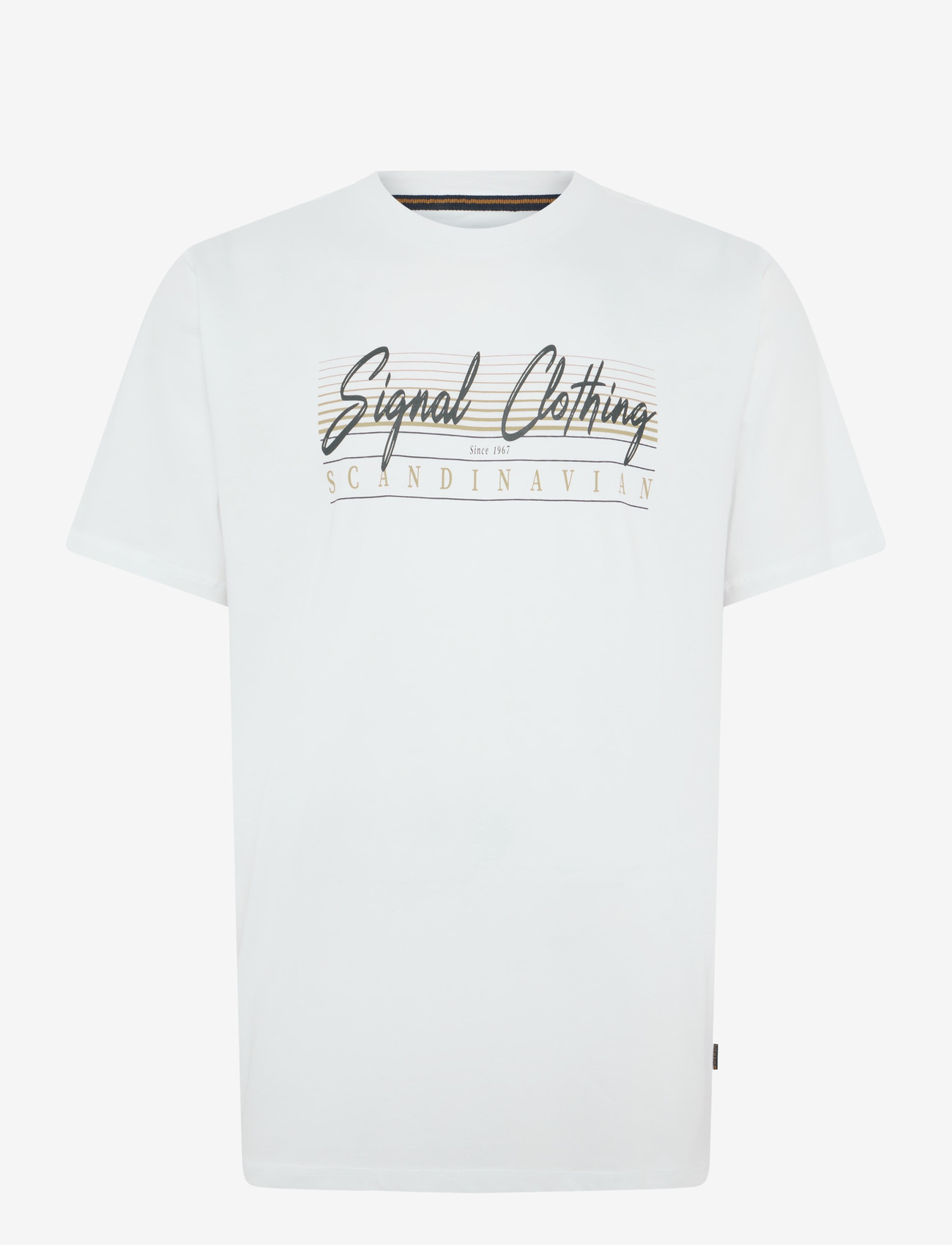Signal LIAMSI FRONT PRINT TEE - T-shirty - WHITE / white