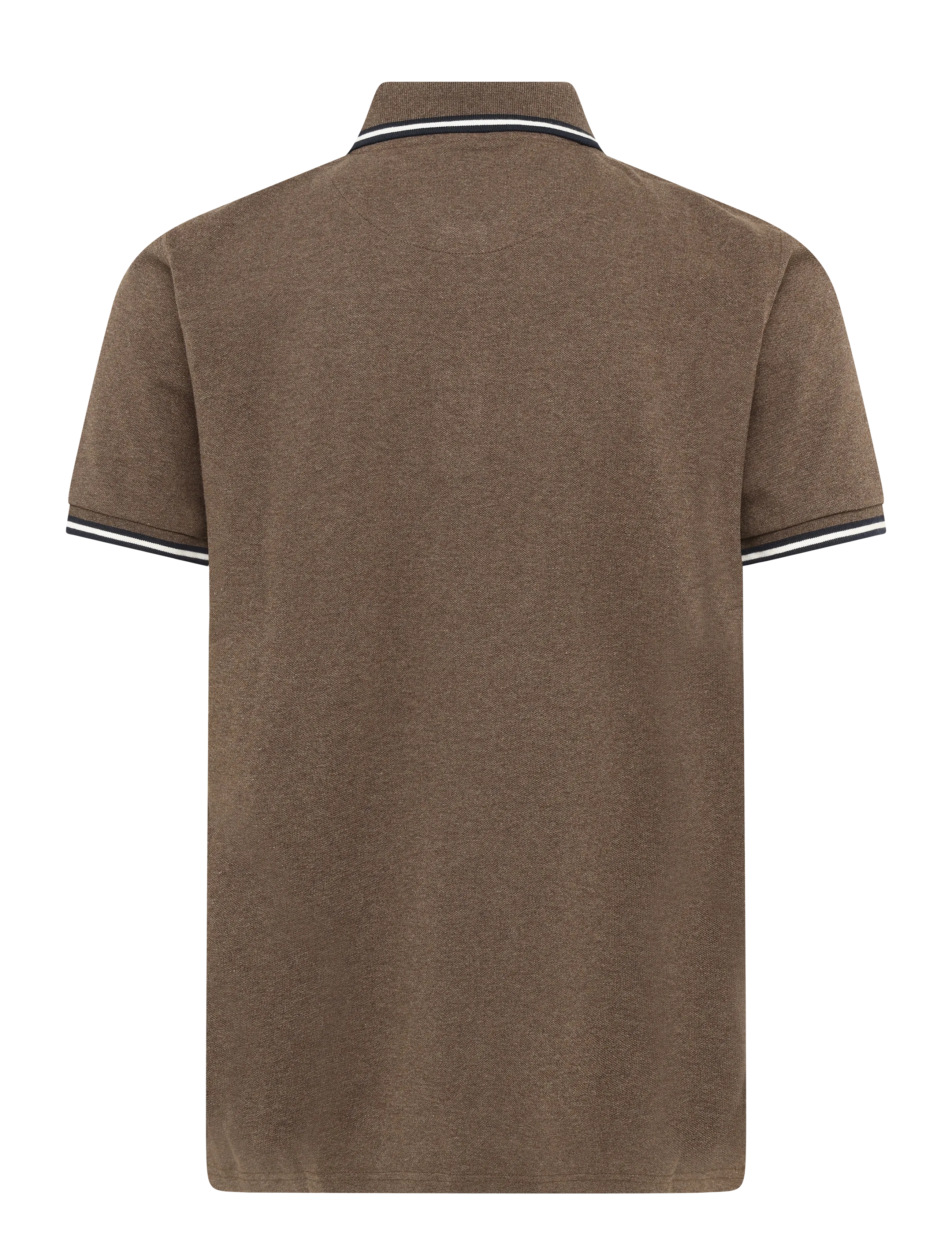 Signal - LUCASSI BADGE POLO - short-sleeved polos - chocolat brown melange - 2