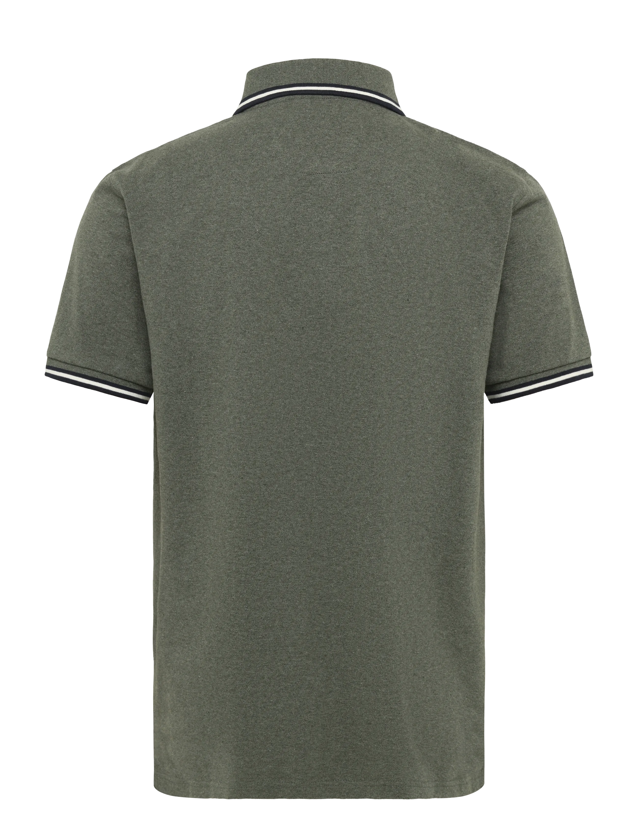 Signal - LUCASSI BADGE POLO - short-sleeved polos - full green melange - 2