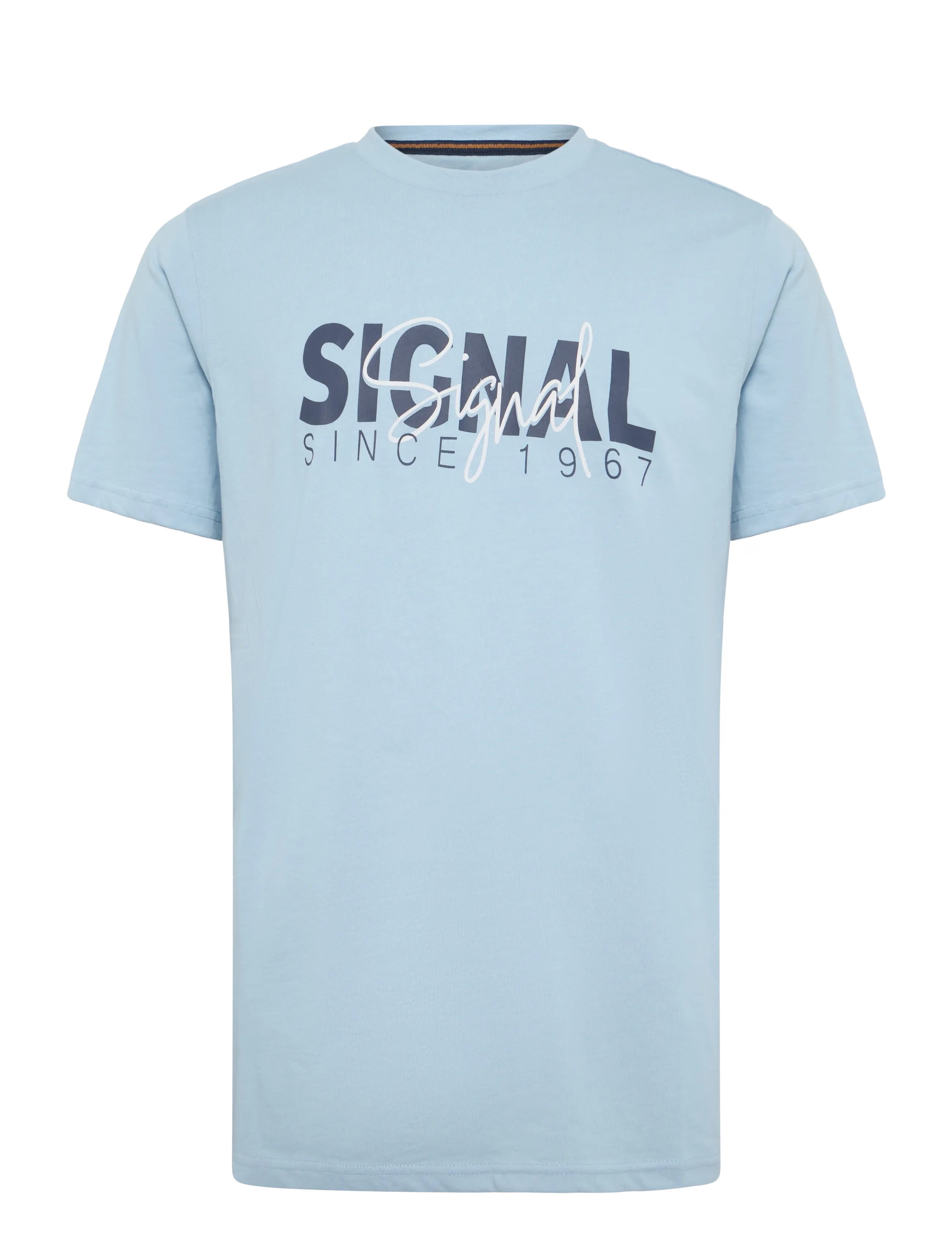 Signal OWENSI PRINT TEE - T-shirts - BLUE PLACIDE MEL / blue