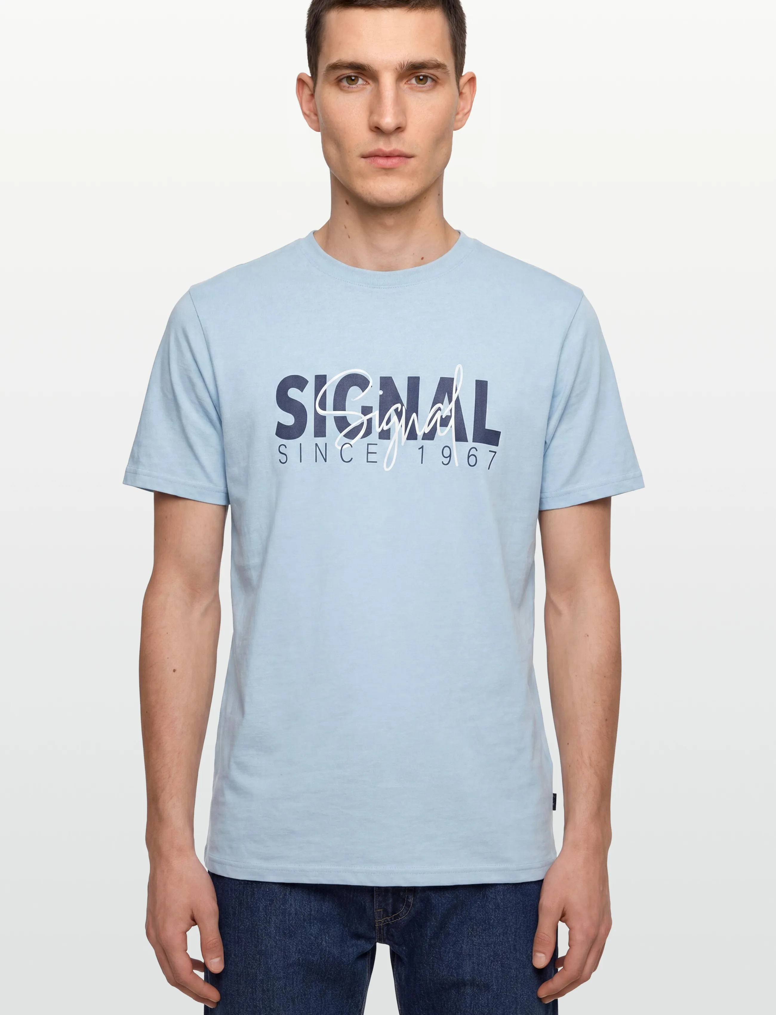 Signal - OWENSI PRINT TEE - die niedrigsten preise - blue placide mel - 3