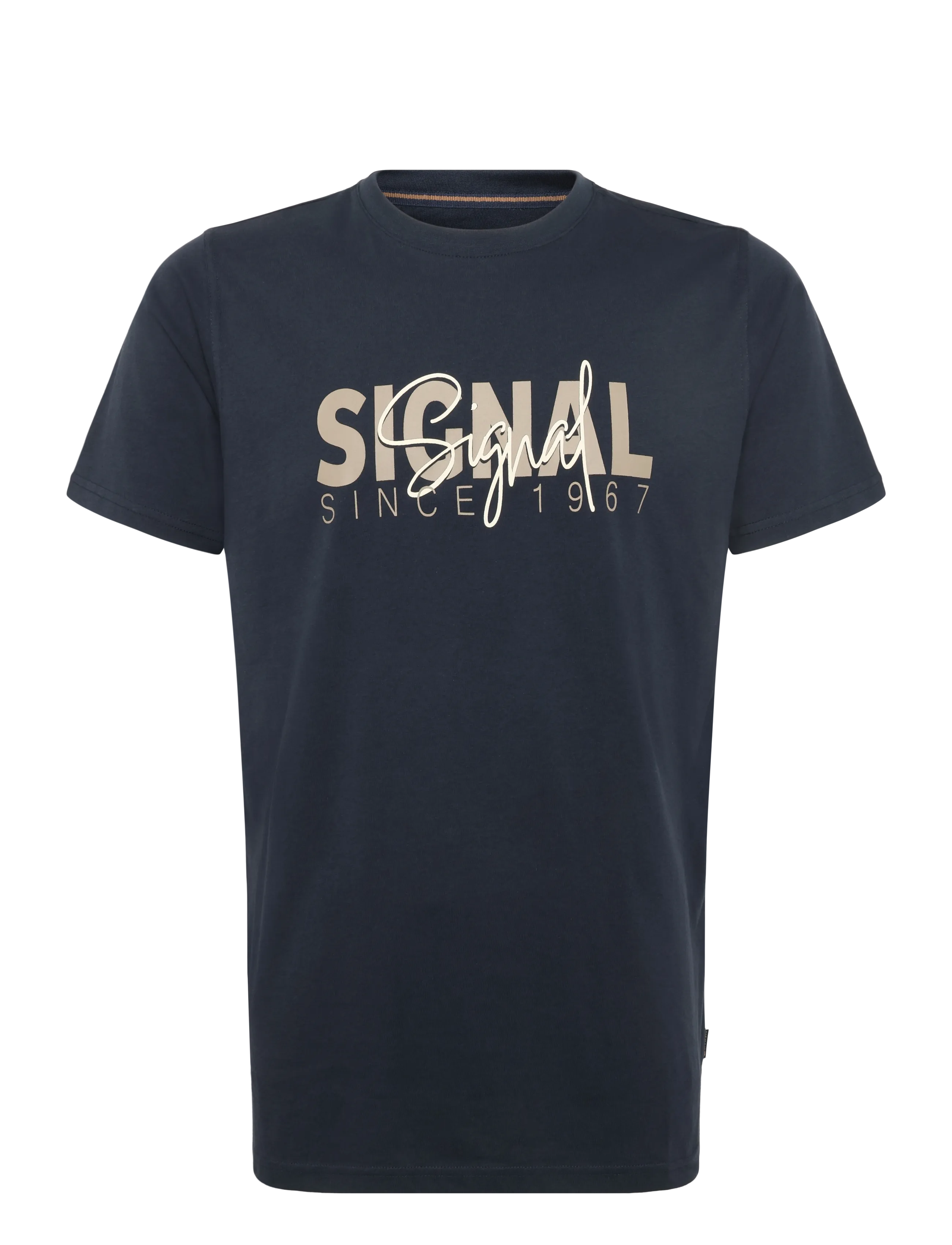 Signal OWENSI PRINT TEE - Kortærmede T-shirts - DEEP MARINE / black