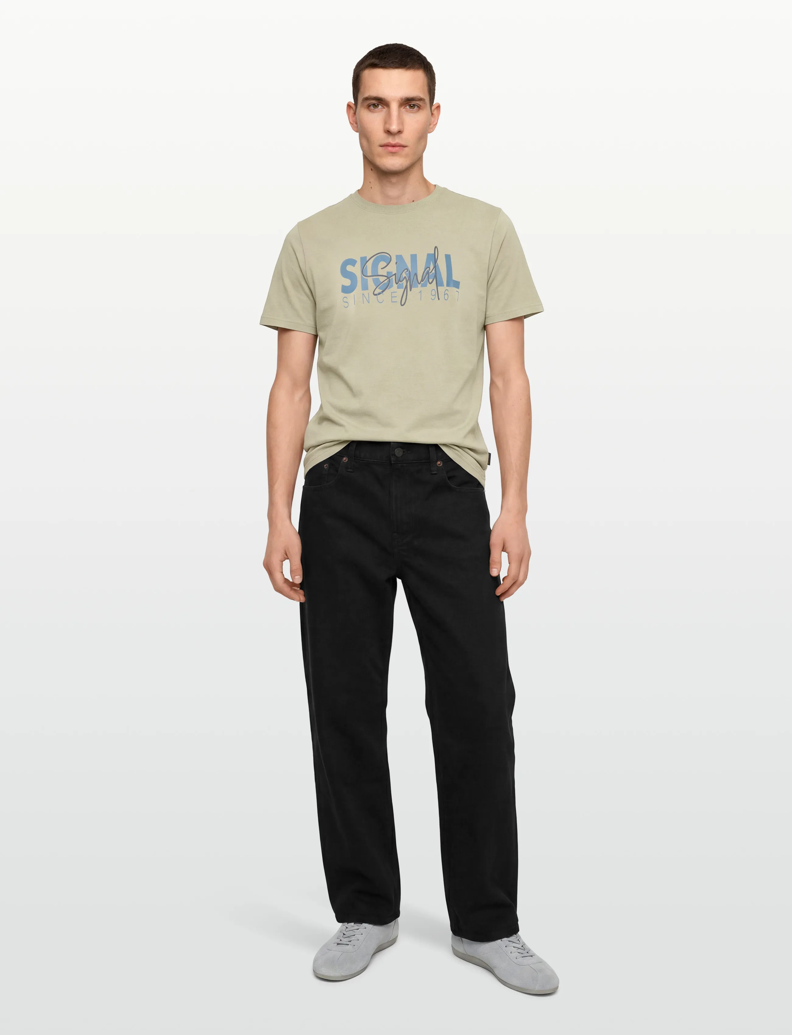 Signal - OWENSI PRINT TEE - die niedrigsten preise - dry teak - 0