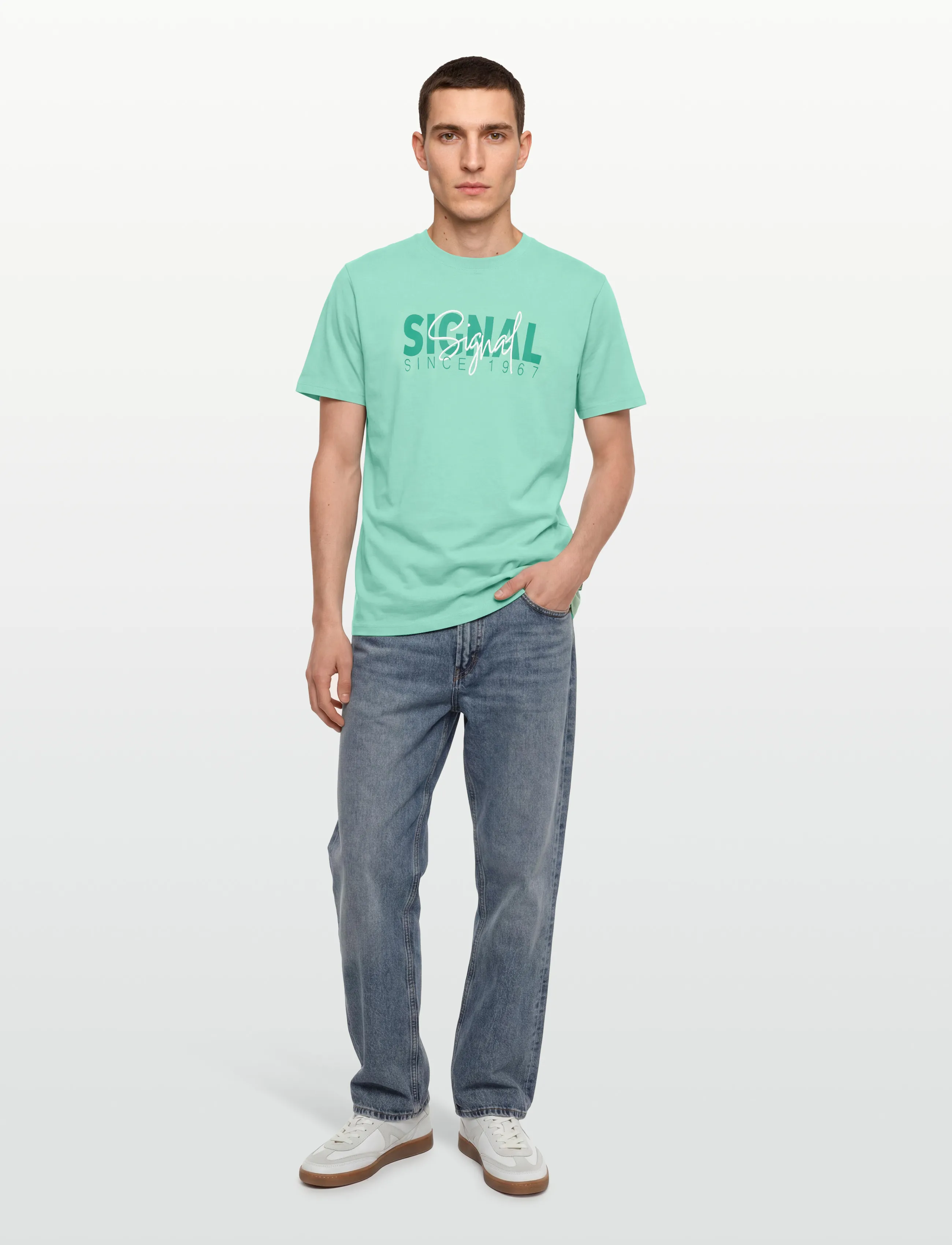 Signal - OWENSI PRINT TEE - die niedrigsten preise - dusty jade - 0