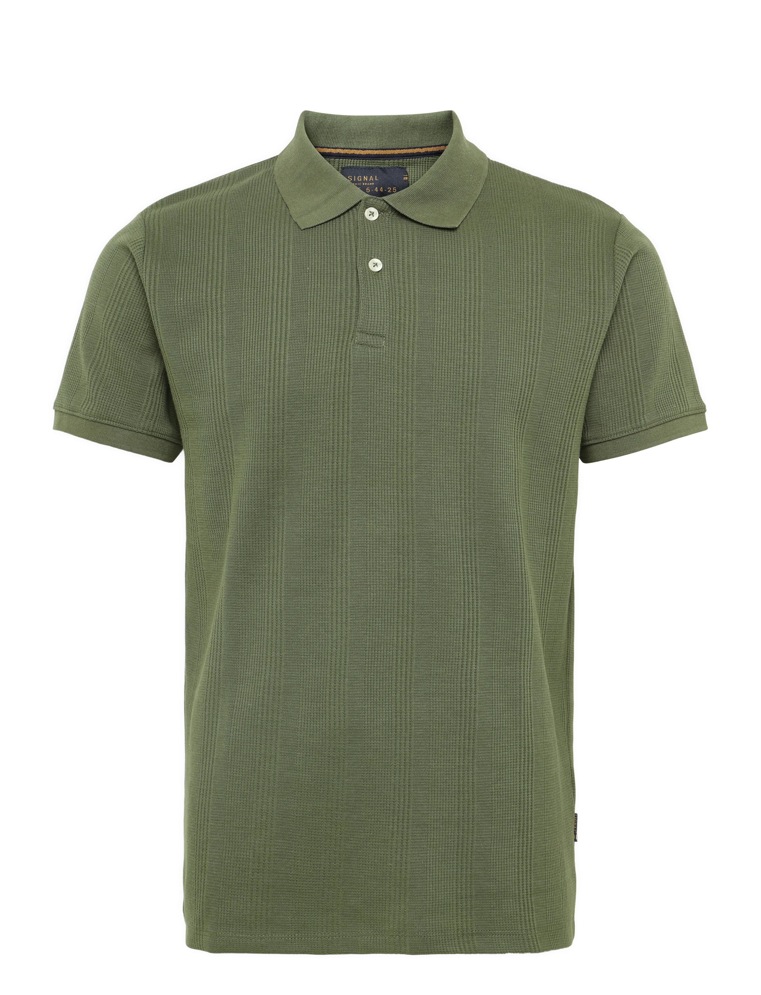 Signal OLAUSI STRUCTURED POLO - Clothing - CYPRESS GREEN / khaki/green