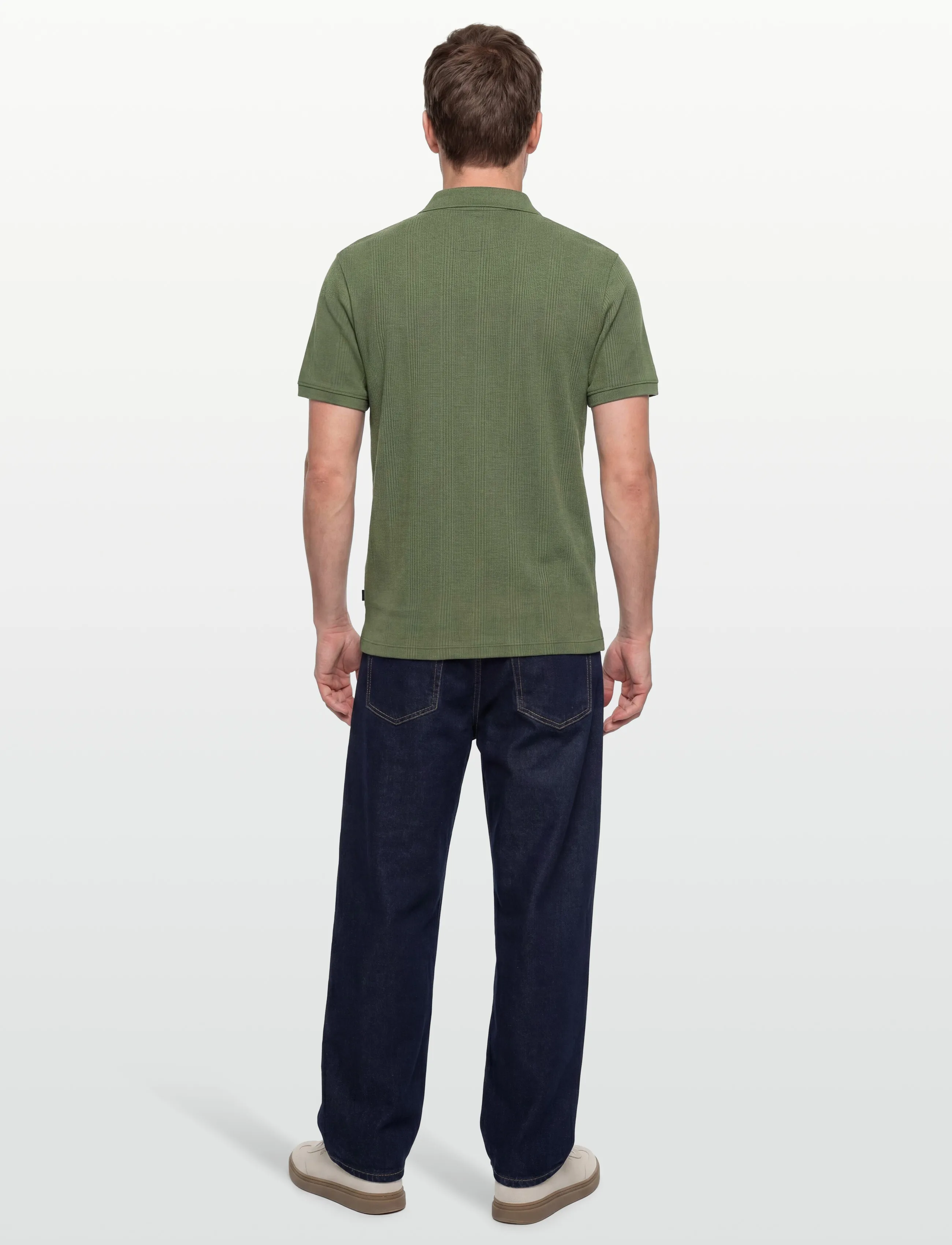 Signal - OLAUSI STRUCTURED POLO - kurzärmelig - cypress green - 4